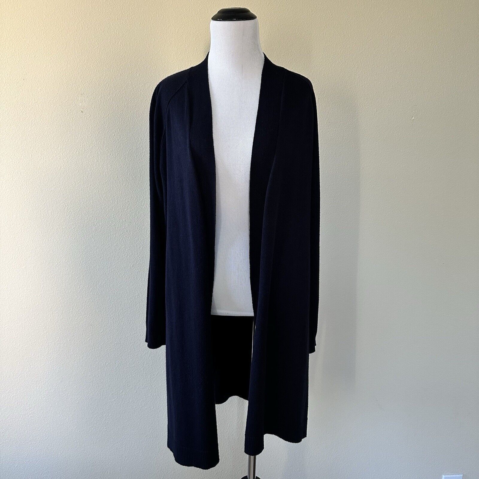 Other Long Open Front Navy Cardigan Long Sleeves Verve Ami Small Size S / US 4 / IT 40 - 1 Thumbnail