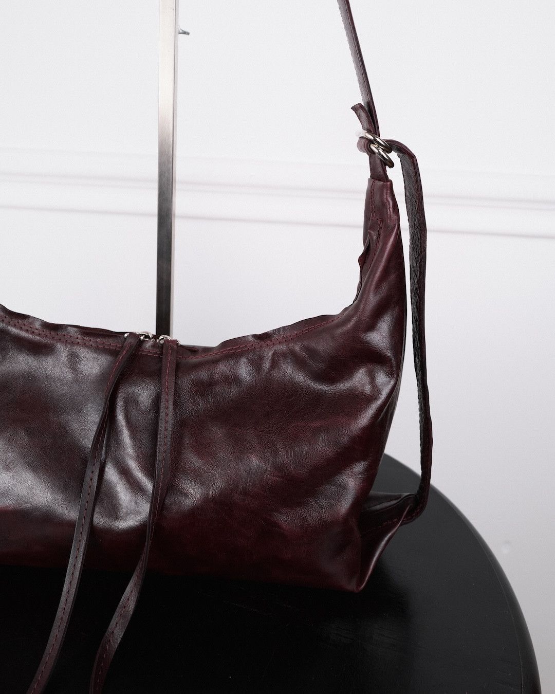 Other NKTRMNV BURGUNDY ARIA MINI CALF SKIN BAG Size ONE SIZE - 4 Thumbnail