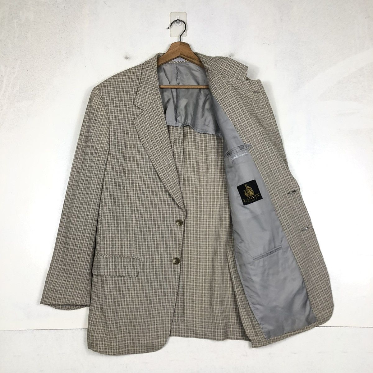 Japanese Brand 📌VINTAGE LANVIN PARIS CASUAL COATS JACKET DOUBLE BREAST Size US M / EU 48-50 / 2 - 12 Thumbnail