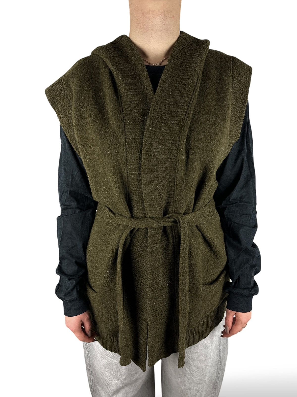 Ralph Lauren Vintage Ralph Lauren Wool Knit Cardigan Belted Hooded Womens Size M / US 6-8 / IT 42-44 - 2 Thumbnail