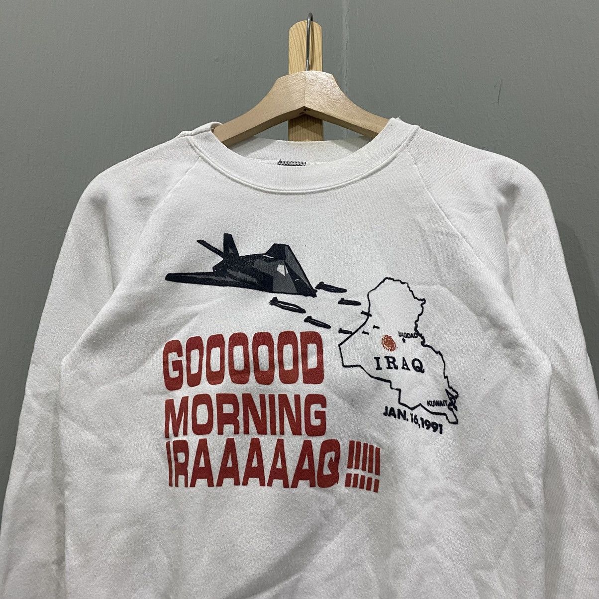 Vintage Vintage 1991 Desert Storm Operation "Good Morning Iraq" Size US S / EU 44-46 / 1 - 3 Thumbnail