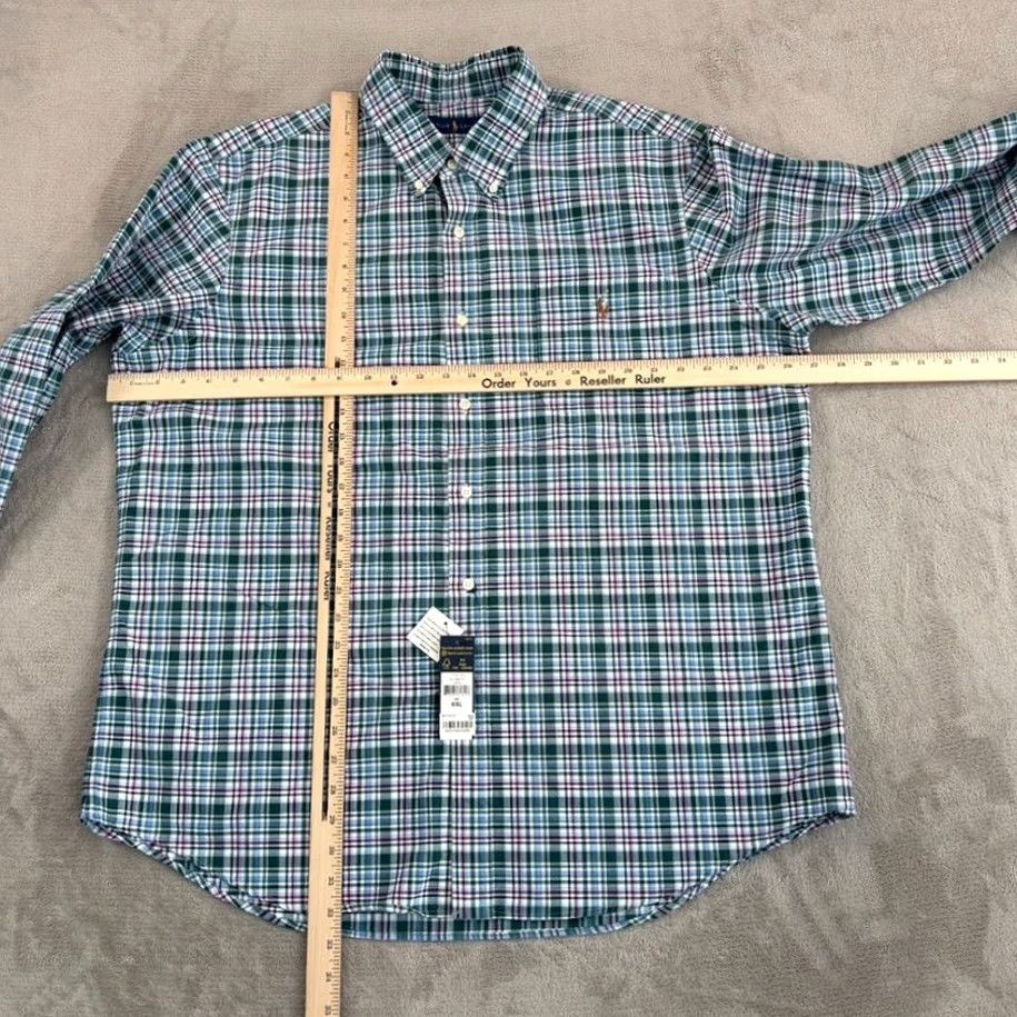 Polo Ralph Lauren VINTAGE Polo Ralph Lauren OCBD Shirt in Multi Plaid Men 2XL Pocket Flesh Pony NWT 48 Size US XXL / EU 58 / 5 - 6 Thumbnail