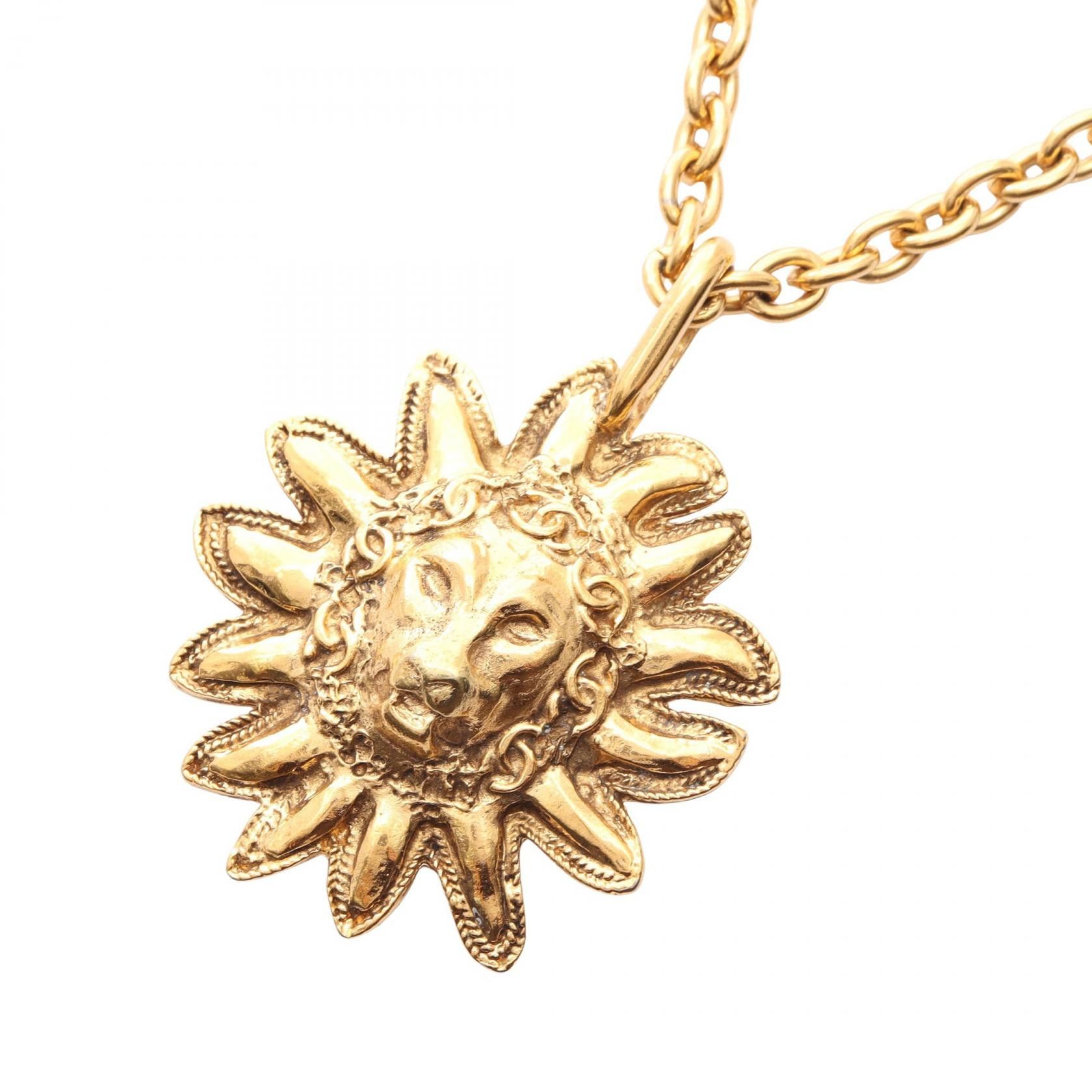 Chanel Chanel Chanel Coco Mark Lion Necklace Metal Necklace DUTY FREE for USA Size ONE SIZE - 1 Thumbnail
