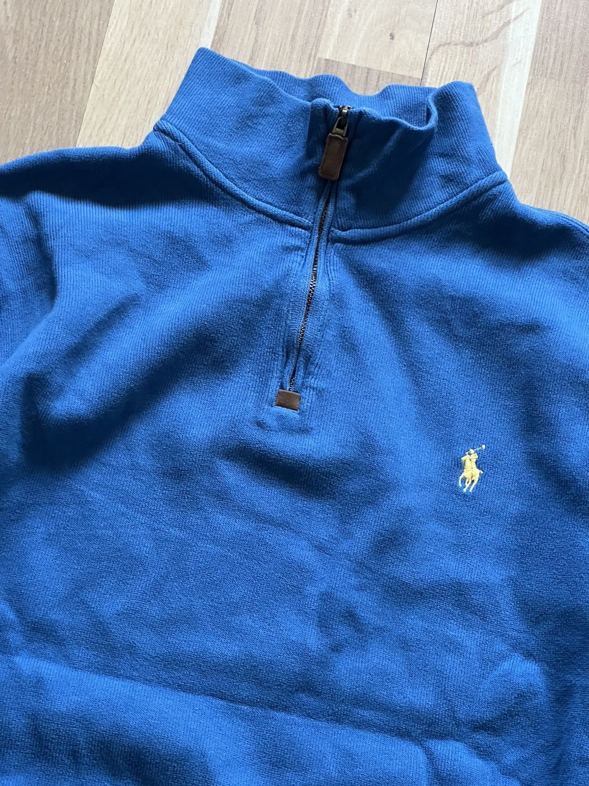 Polo Ralph Lauren Polo Ralph Lauren vintage sweater 1/4 zip old money blue Size US L / EU 52-54 / 3 - 3 Thumbnail