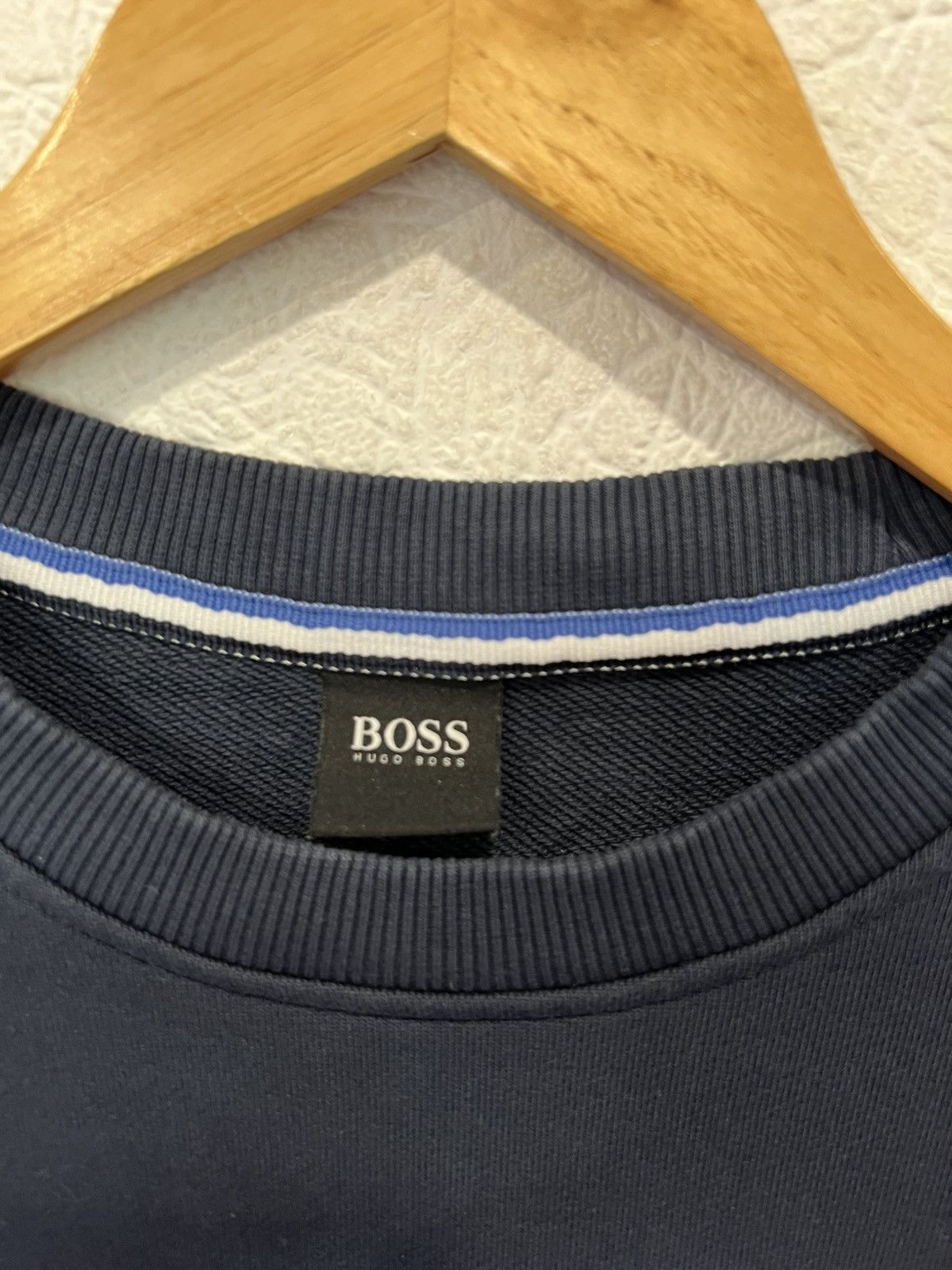 Hugo Boss Hugo Boss Blue Sweatshirt Basic Mens Size US L / EU 52-54 / 3 - 3 Thumbnail