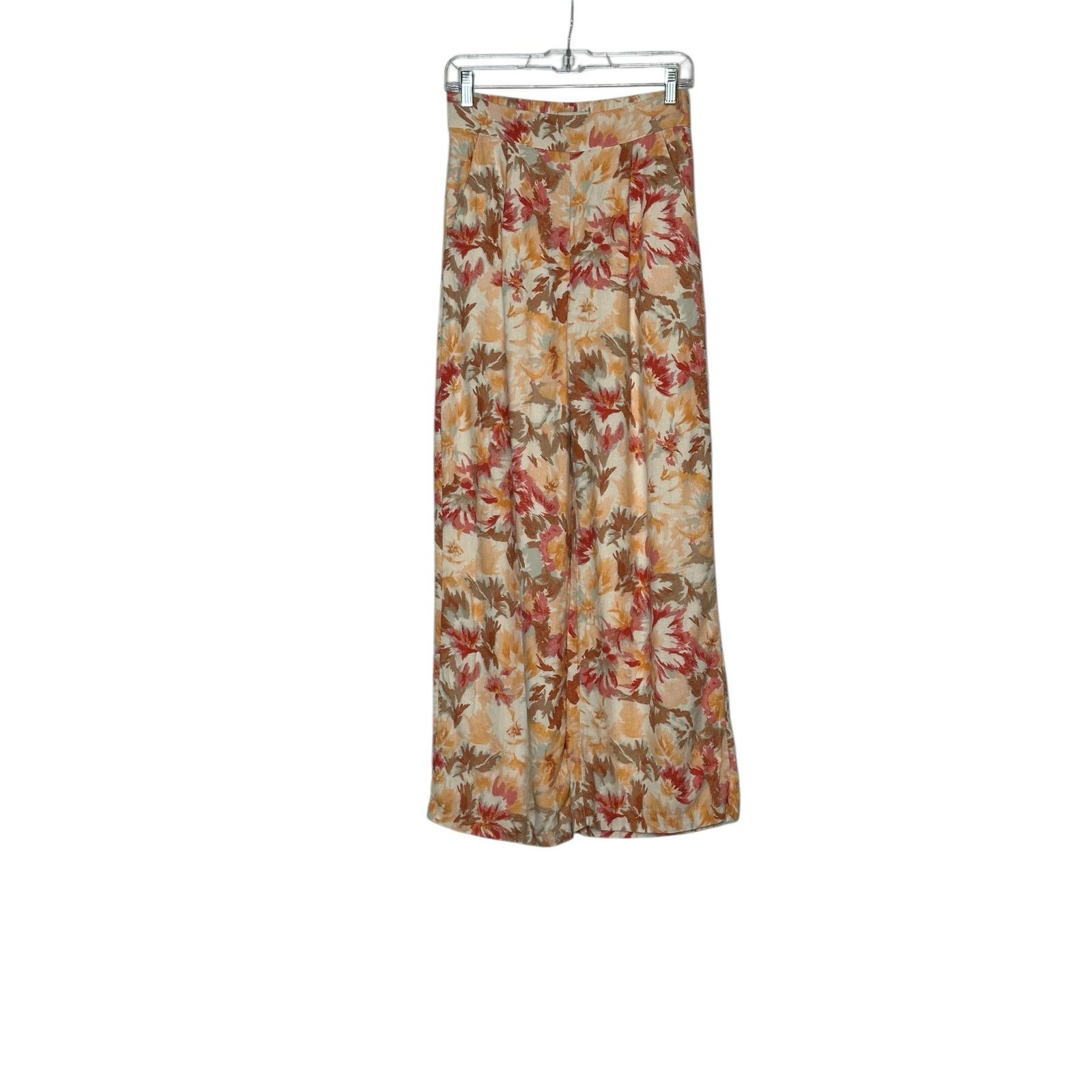 Abercrombie & Fitch Abercrombie & Fitch yellow red floral pleated pants size S Size 30" / US 8 / IT 44 - 7 Thumbnail