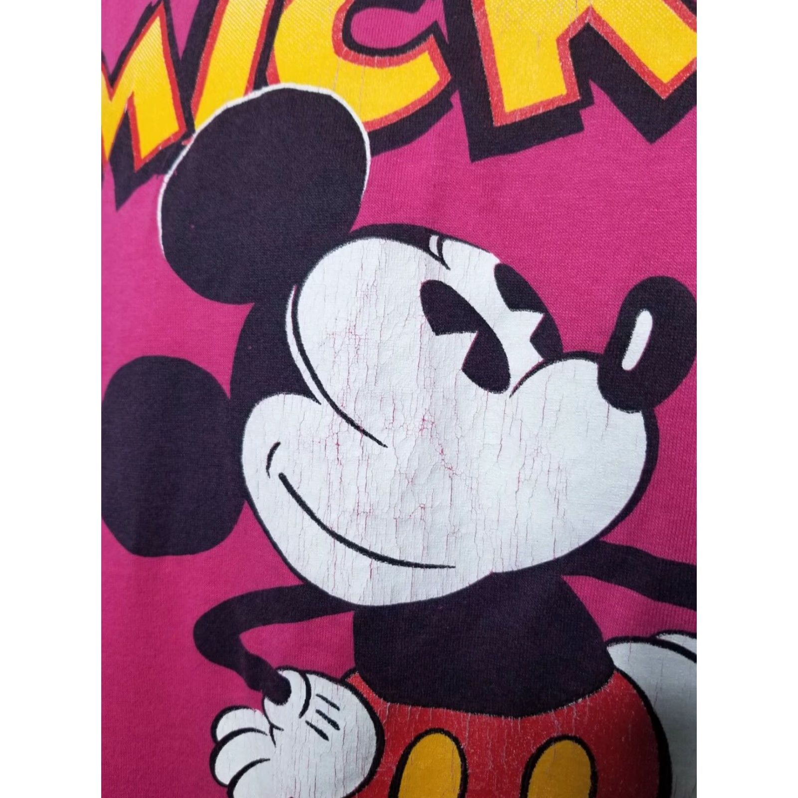 Velva Sheen VINTAGE 80s Disney Mickey Mouse Velva Sheen Pink Graphic T Shirt Mens XL Size US XL / EU 56 / 4 - 3 Thumbnail