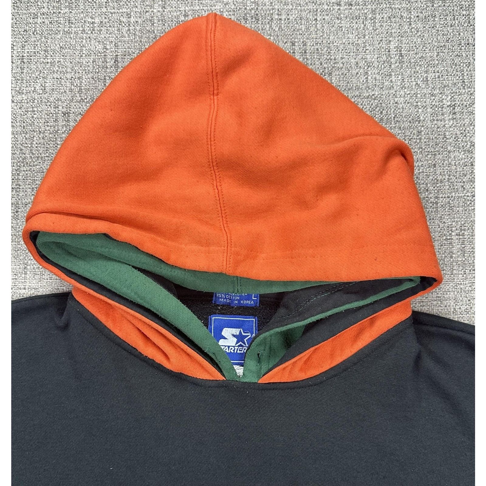 Starter Miami Hurricanes Hoodie Sweatshirt Sz L Football Starter 90s Size US L / EU 52-54 / 3 - 7 Thumbnail