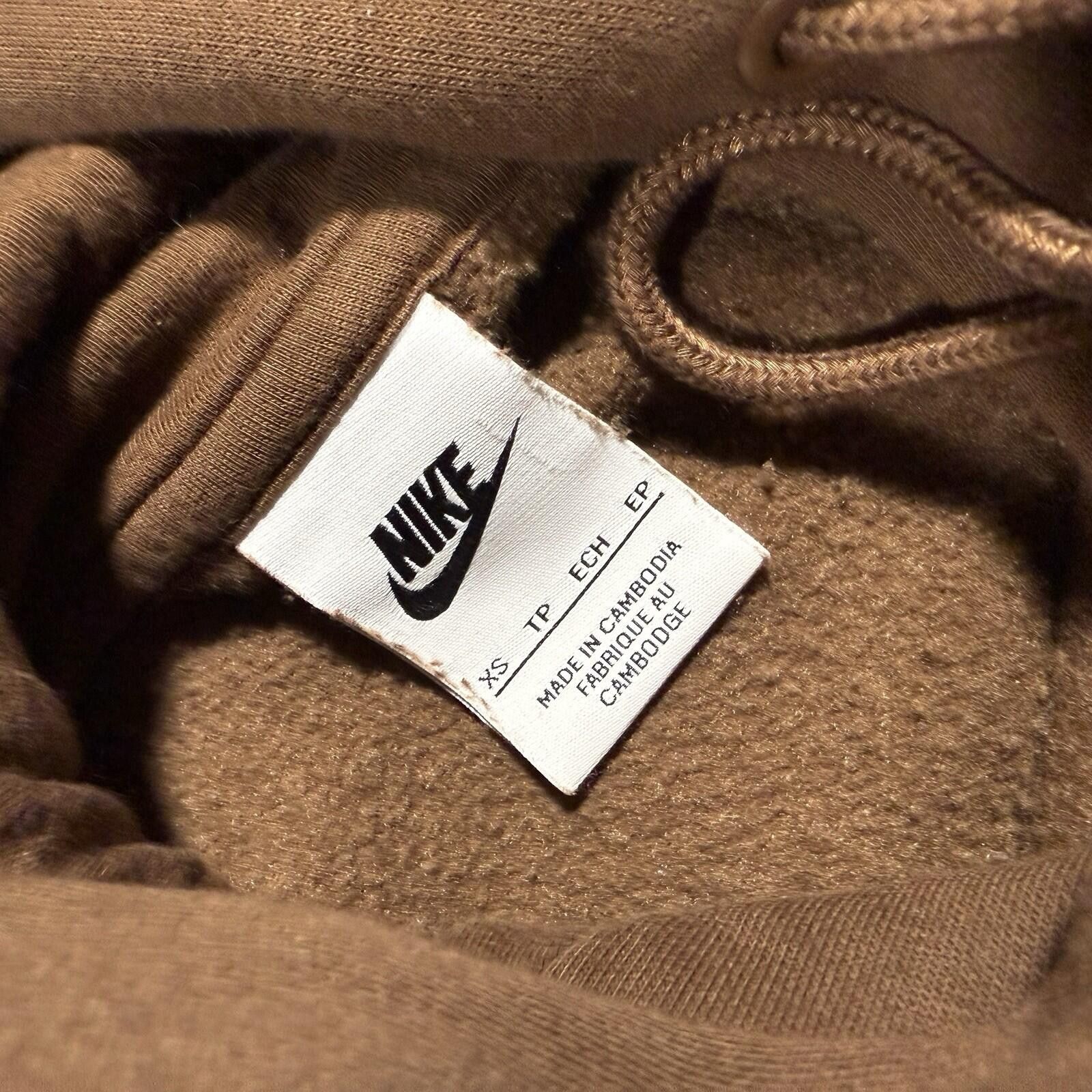 Nike Nike Y2K Brown Hoodie Center check Swoosh Logo Size XS Size US XS / EU 42 / 0 - 2 Thumbnail