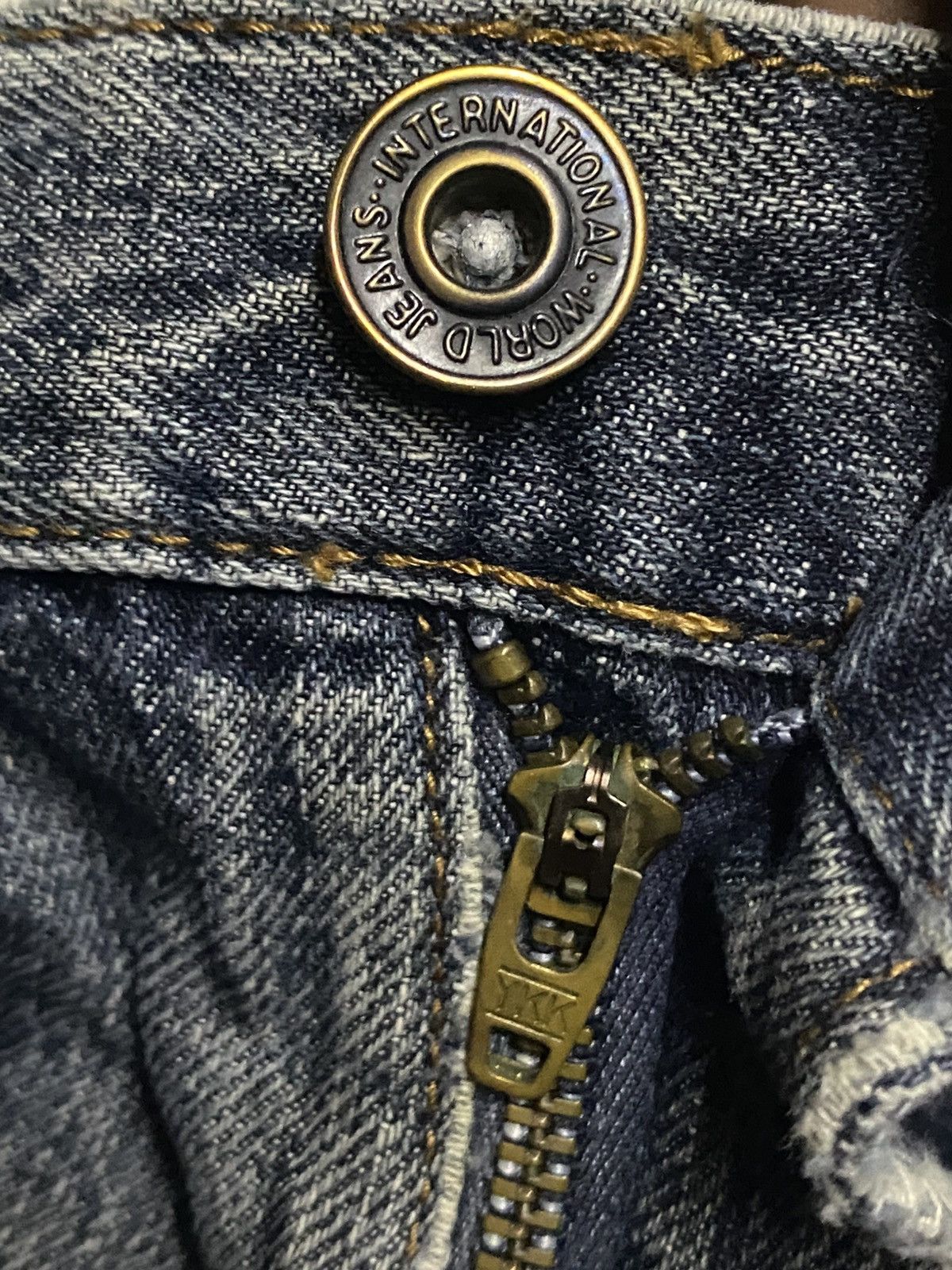 GU Vintage Gu Denim Faded Wash Distressed Loose Jeans Size US 32 / EU 48 - 11 Thumbnail