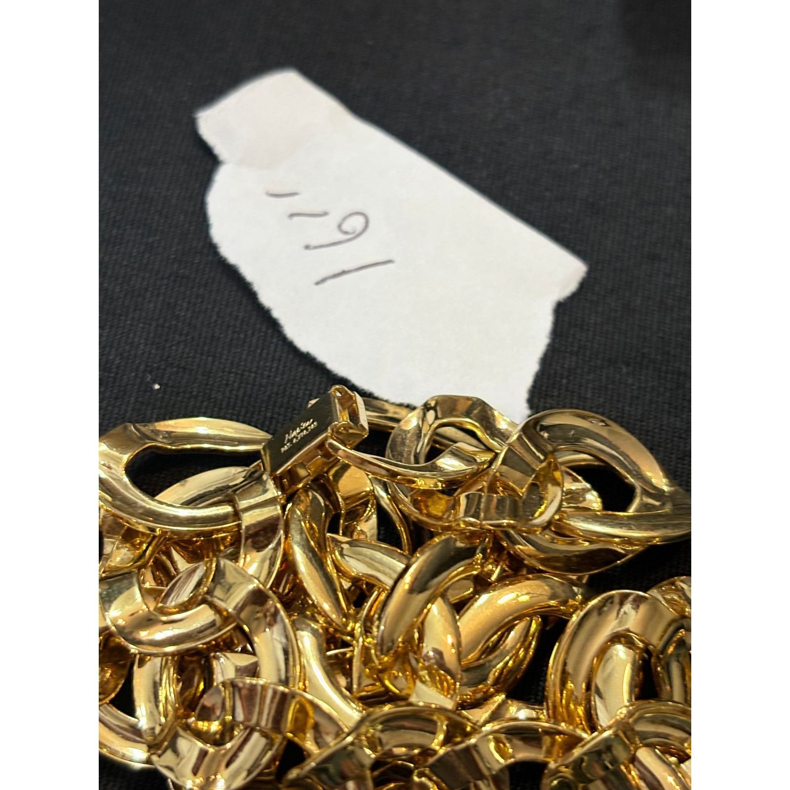 Other Vintage Napier Gold Tone Chunky Chain Necklace 16" Signed Size ONE SIZE - 4 Thumbnail