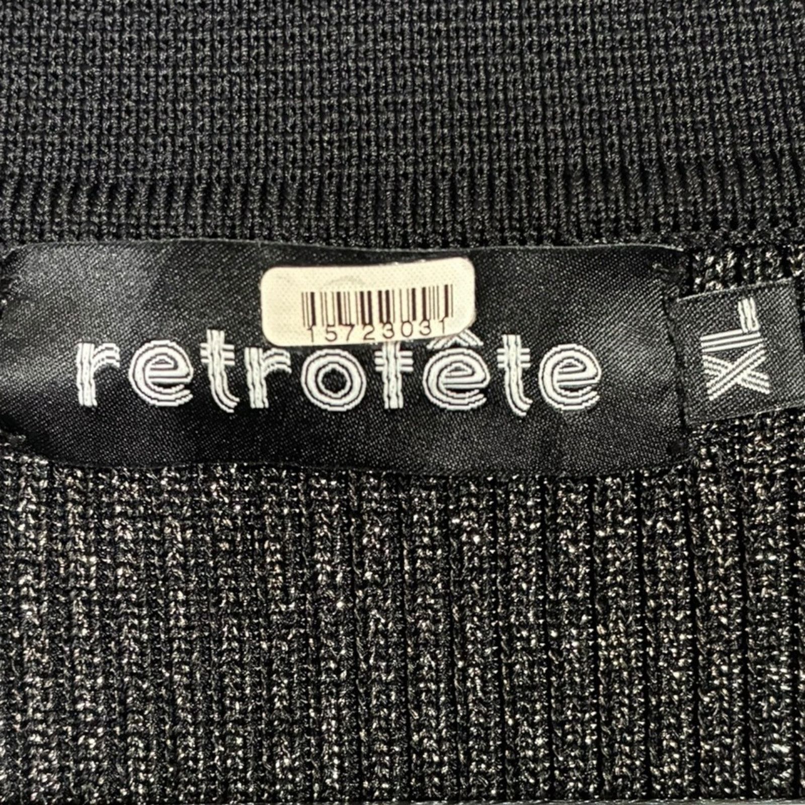 Retrofete Retrofête Revolve XL Sparkle Blazer Dress Black Silver EUC Size XL / US 12-14 / IT 48-50 - 9 Thumbnail