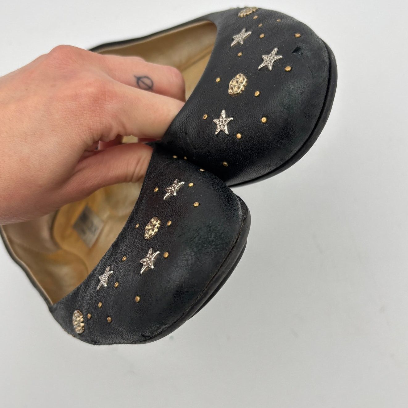 Jimmy Choo Jimmy Choo Star Studded Leather Ballet Flats Women's 40 Size US 10 / IT 40 - 11 Thumbnail