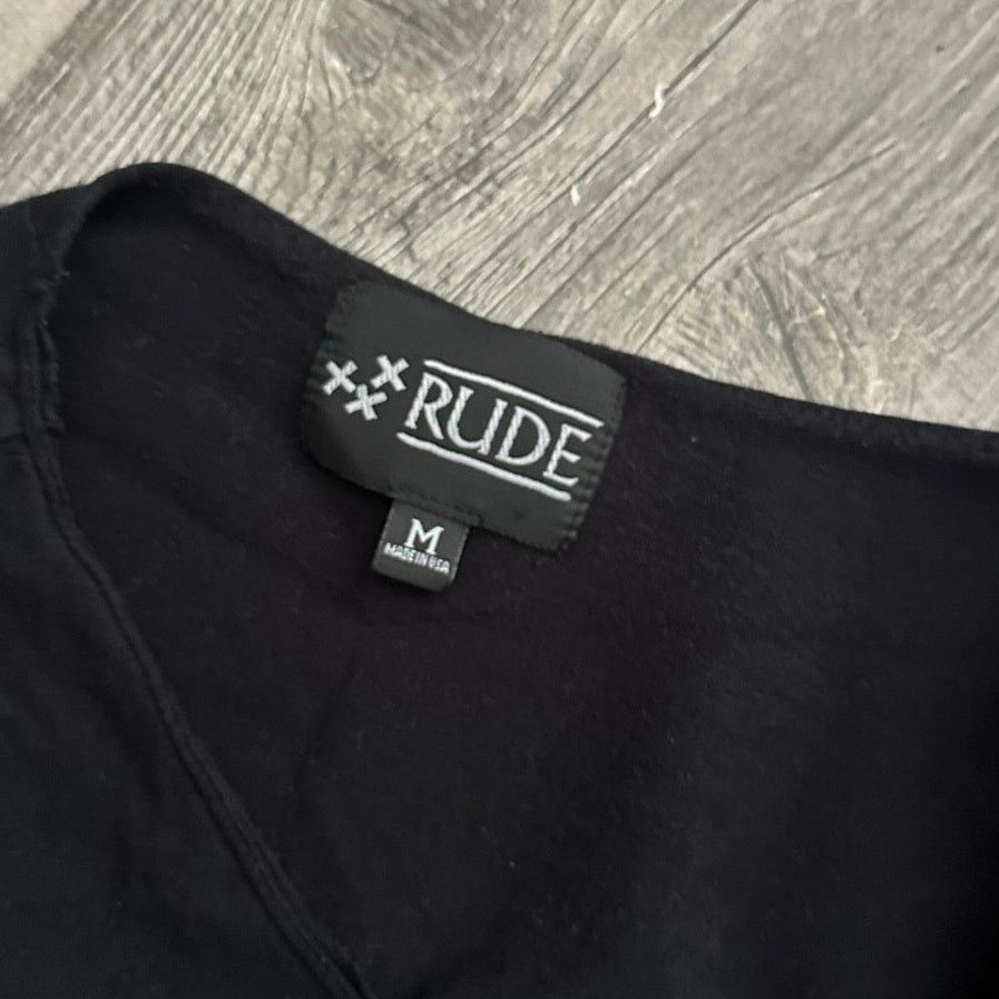 Hot Topic rude hot topic black gray cross shirt Size M / US 6-8 / IT 42-44 - 3 Thumbnail