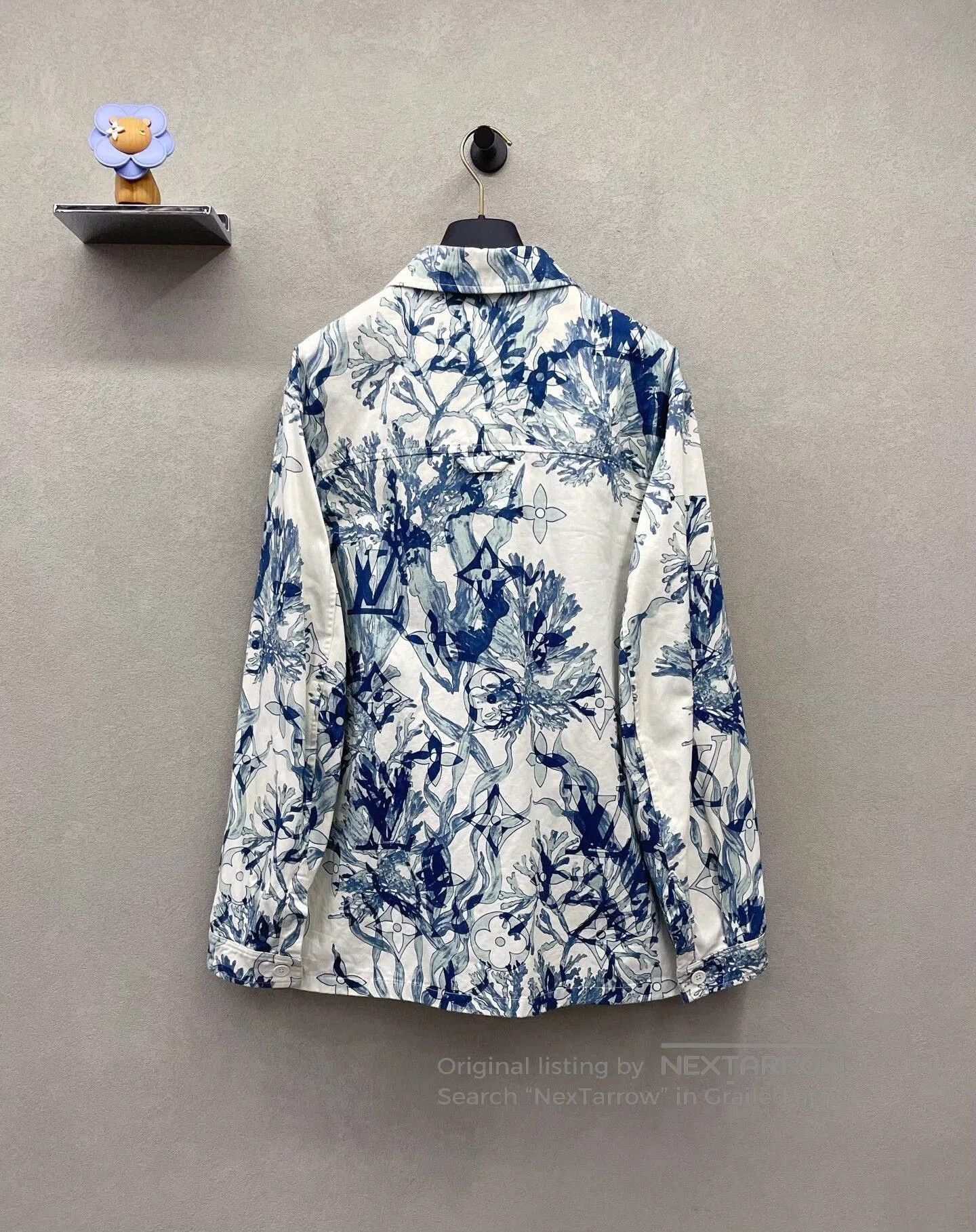 Louis Vuitton blue floral printed jacket size M. Size US M / EU 48-50 / 2 - 2 Thumbnail
