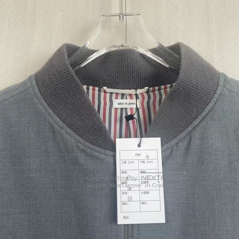 Thom Browne Thom Browne Gray Pilot Jacket Size US XL / EU 56 / 4 - 2 Thumbnail