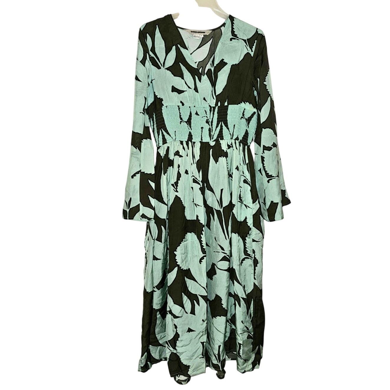 Anthropologie New DHRUV KAPOOR Long Sleeve V-Neck Maxi Dress $248 MEDIUM Size M / US 6-8 / IT 42-44 - 5 Thumbnail