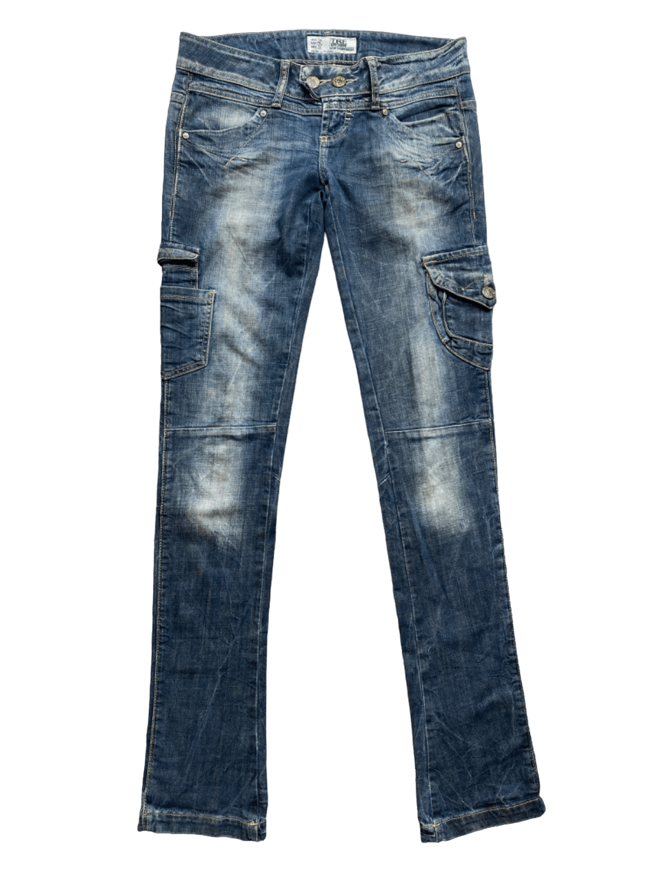 Japanese Brand Slim Amiri inspired Distressed Multipocket TRF Jeans Size 32" / US 10 / IT 46 - 1 Thumbnail