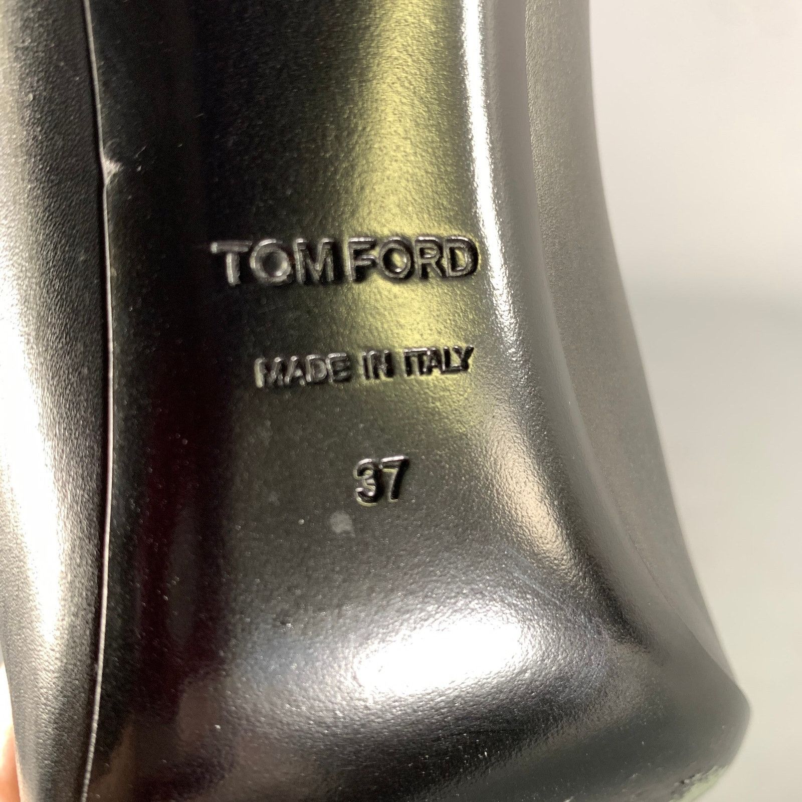 Tom Ford TOM FORD Size 7 Black Leather Solid Zip Up Boots Size US 7 / IT 37 - 7 Thumbnail