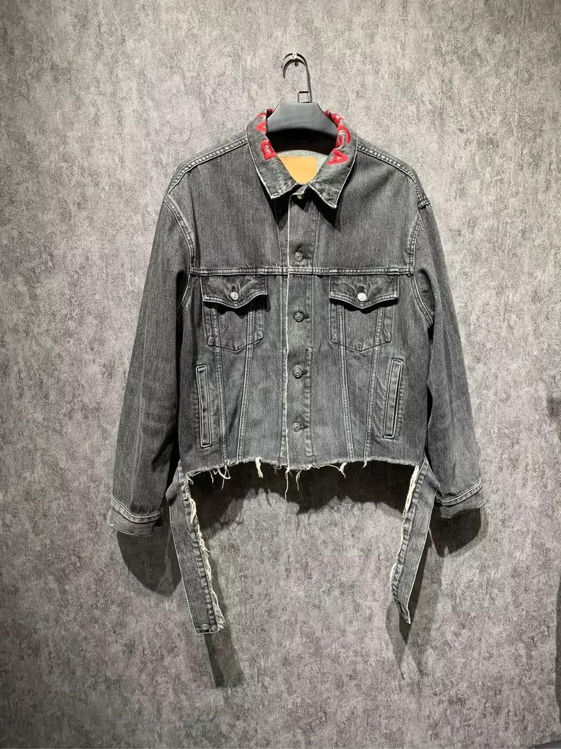 Balenciaga Balenciaga size 38 Ribbon Denim Jacket/Size 38 Size S / US 4 / IT 40 - 1 Thumbnail