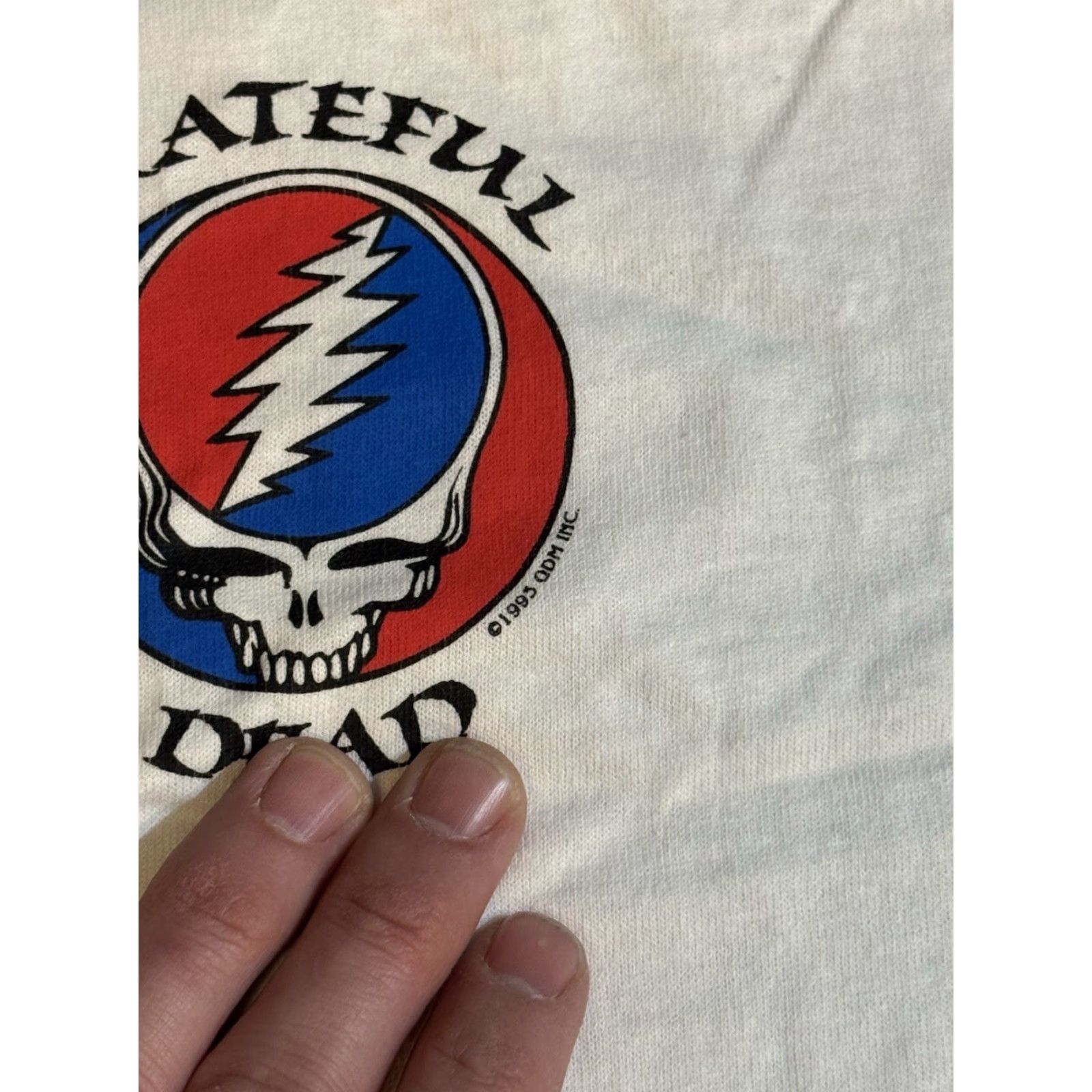 Liquid Blue VINTAGE Grateful Dead Steal Your Face T Shirt XL Liquid Blue Mens 90s Rock Band Graphic Print Short Sleeve Crew Neck Blue Shirt Size US XL / EU 56 / 4 - 3 Thumbnail