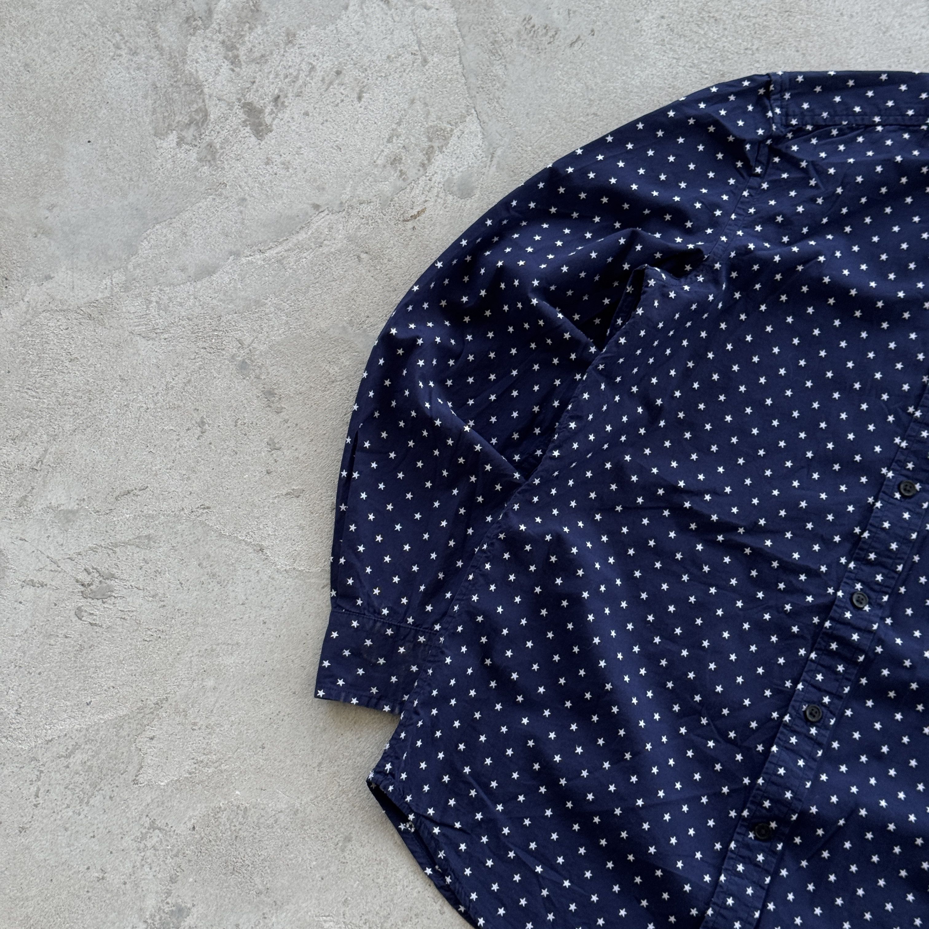 Diesel Diesel Navy Blue Star Print Shirt Long Sleeve Button Up Size US S / EU 44-46 / 1 - 3 Thumbnail
