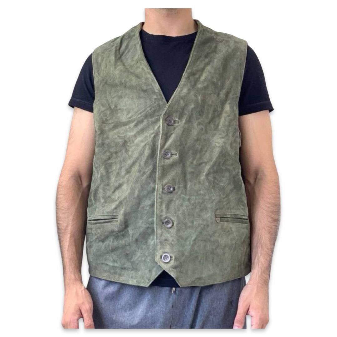 Camel Camel leather vest #293 Size US XL / EU 56 / 4 - 3 Thumbnail
