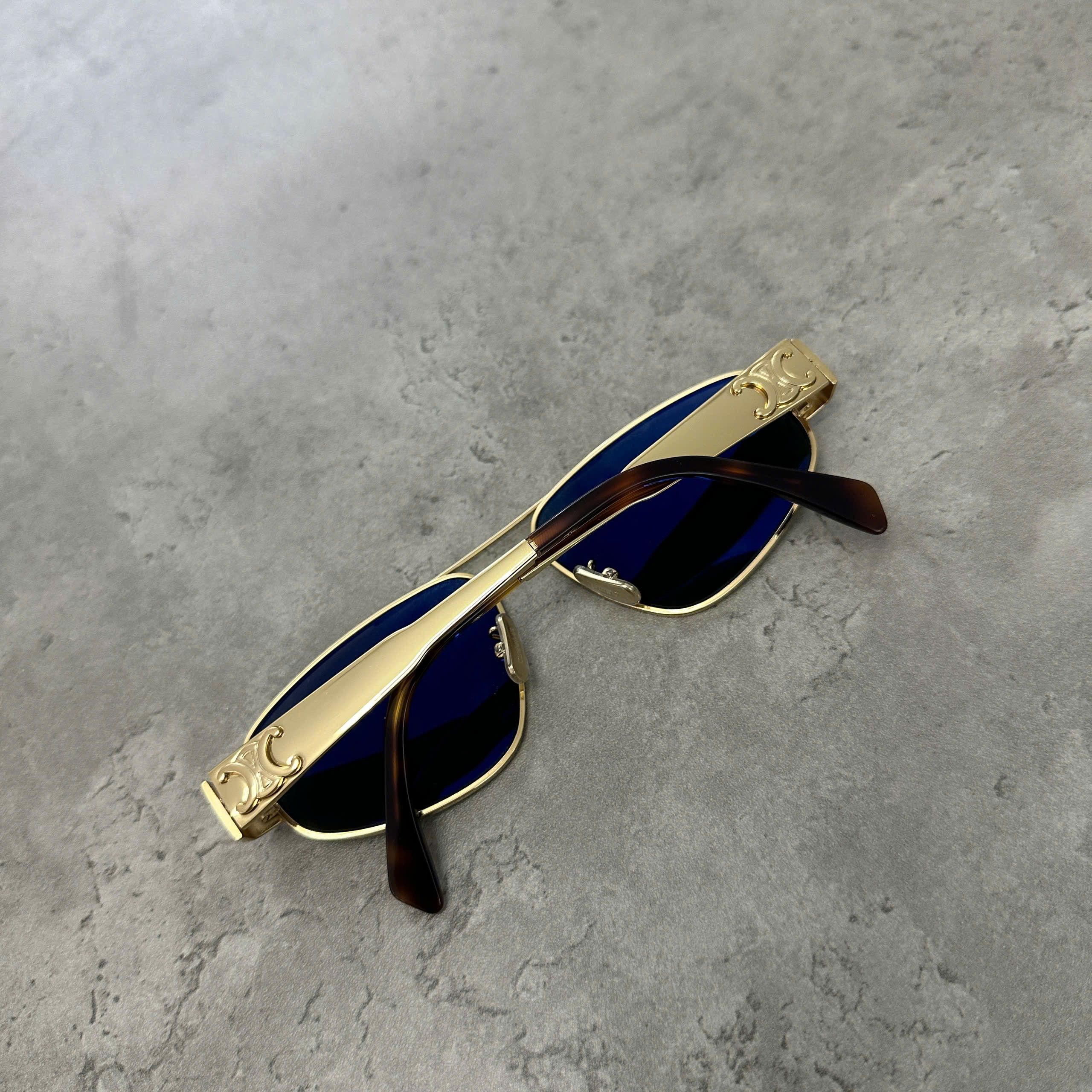 Celine CELINE Triomphe Metal 03 Sunglasses In Metal GOLD Size ONE SIZE - 3 Thumbnail