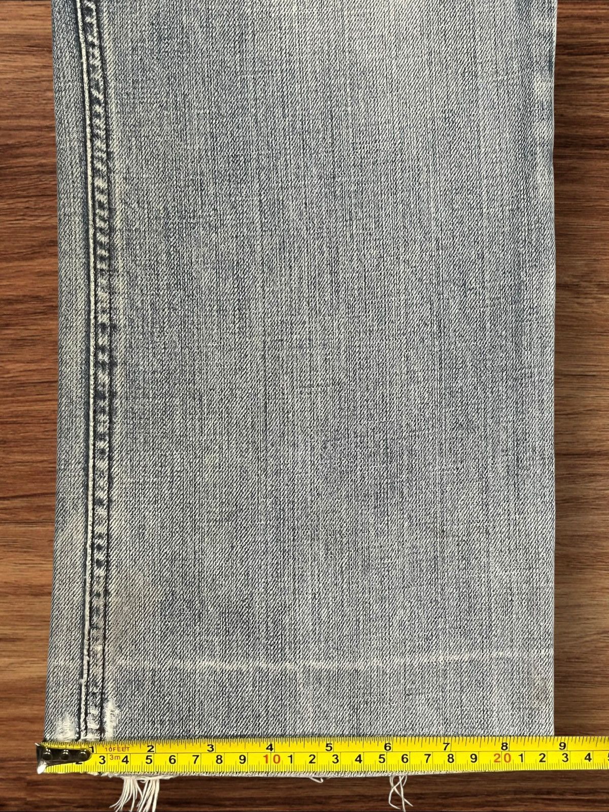 Dolce & Gabbana Y2K Dolce & Gabbana Distressed Sashiko Style Faded Blue Jean Size US 35 - 20 Thumbnail
