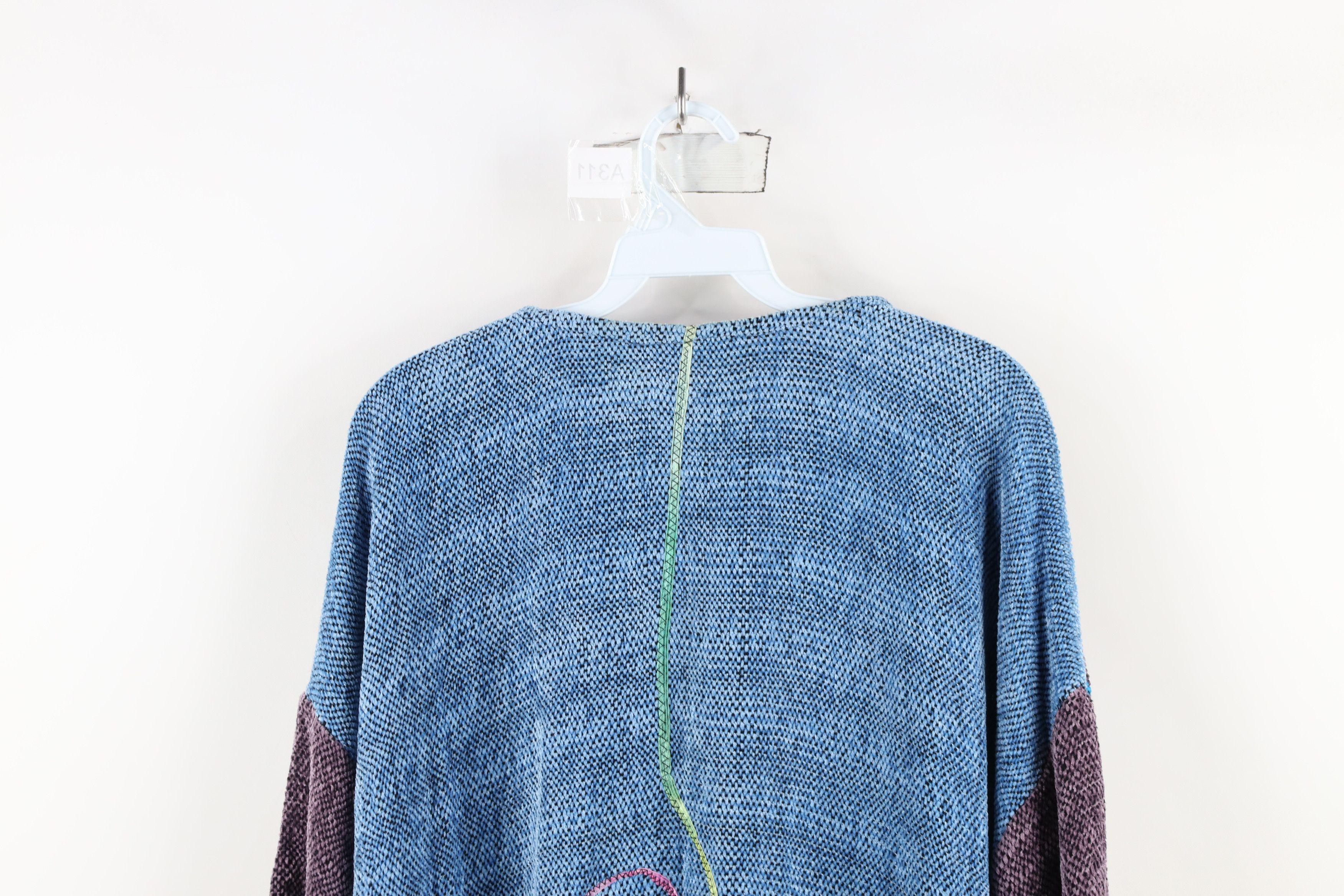 Vintage Vintage 90s Lagenlook Streetwear Rainbow Cardigan Sweater Size M / US 6-8 / IT 42-44 - 13 Thumbnail