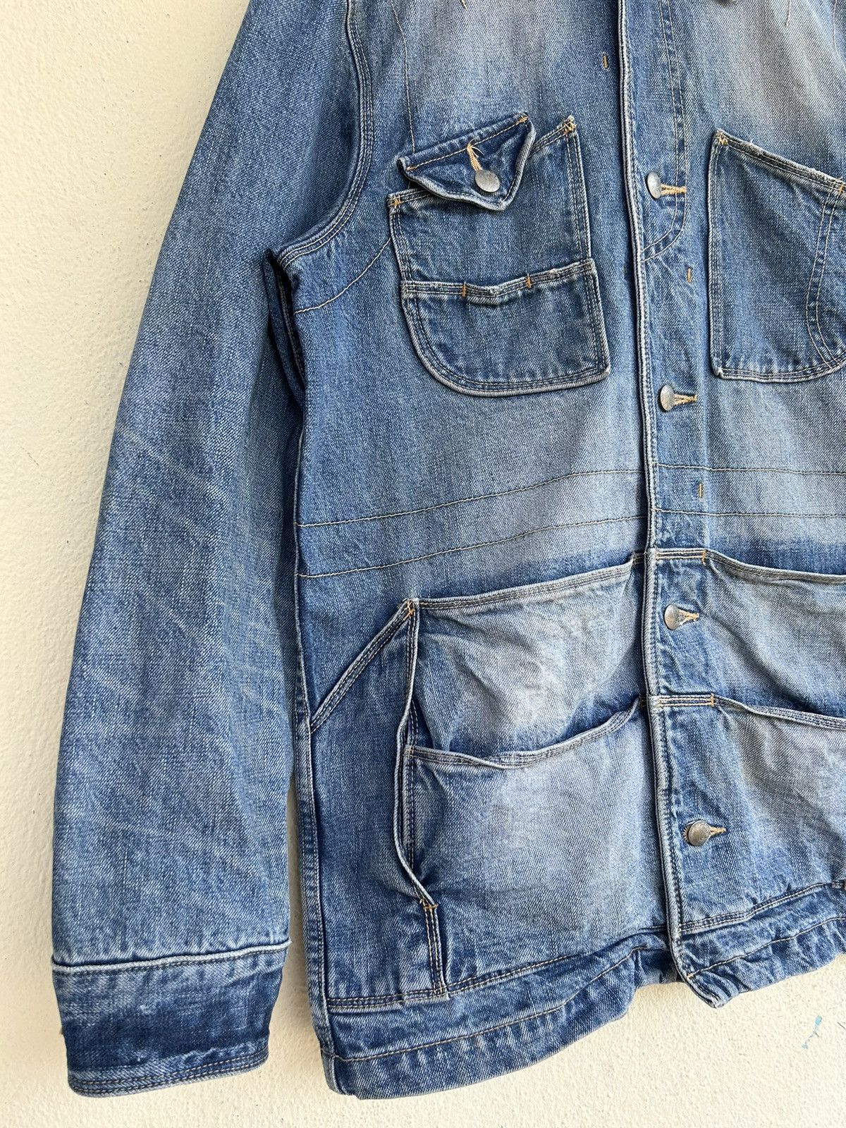 Paul Smith × R.Newbold R Newbold Multi Pocket Trucker Denim Jacket Size US M / EU 48-50 / 2 - 4 Thumbnail