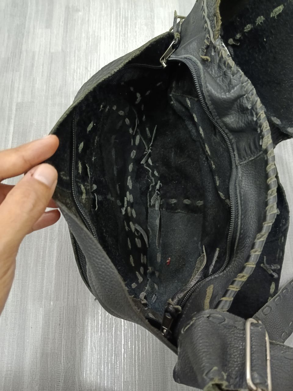 Leather OG🔥LEATHER PACTHWORK CROSSBODY Size ONE SIZE - 4 Thumbnail