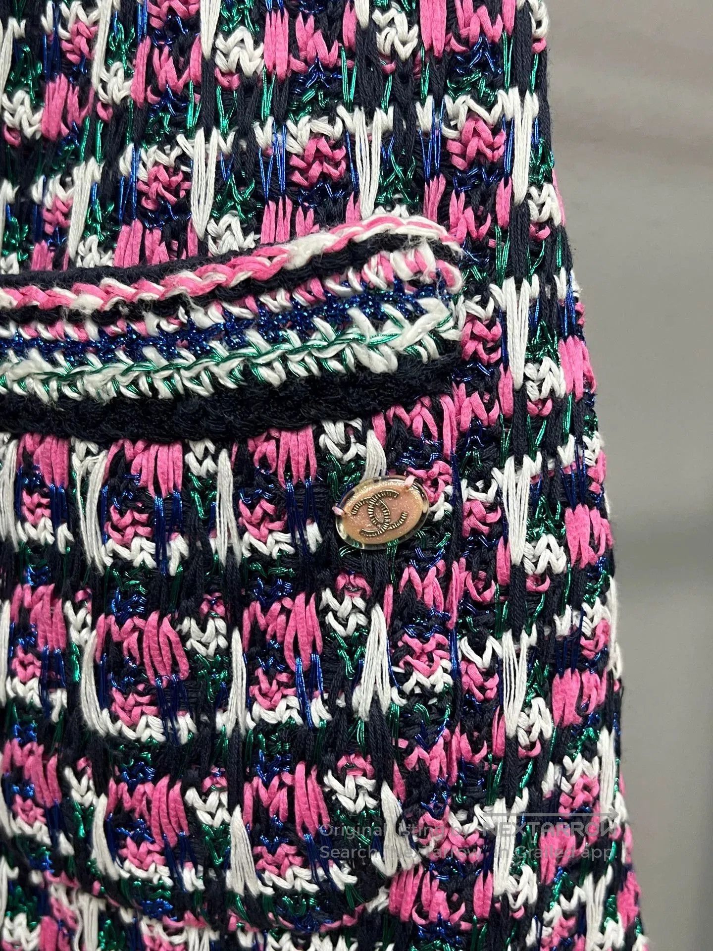 Chanel purple tweed Chanel mini skirt. Size 35" - 3 Thumbnail