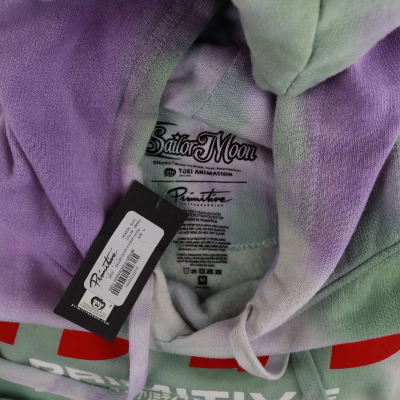 Primitive Primitive x Sailor Moon Sweatshirt Pullover Hoodie - Adult Medium Purple & Green - Primitive Apparel Shirt? Size US M / EU 48-50 / 2 - 5 Thumbnail