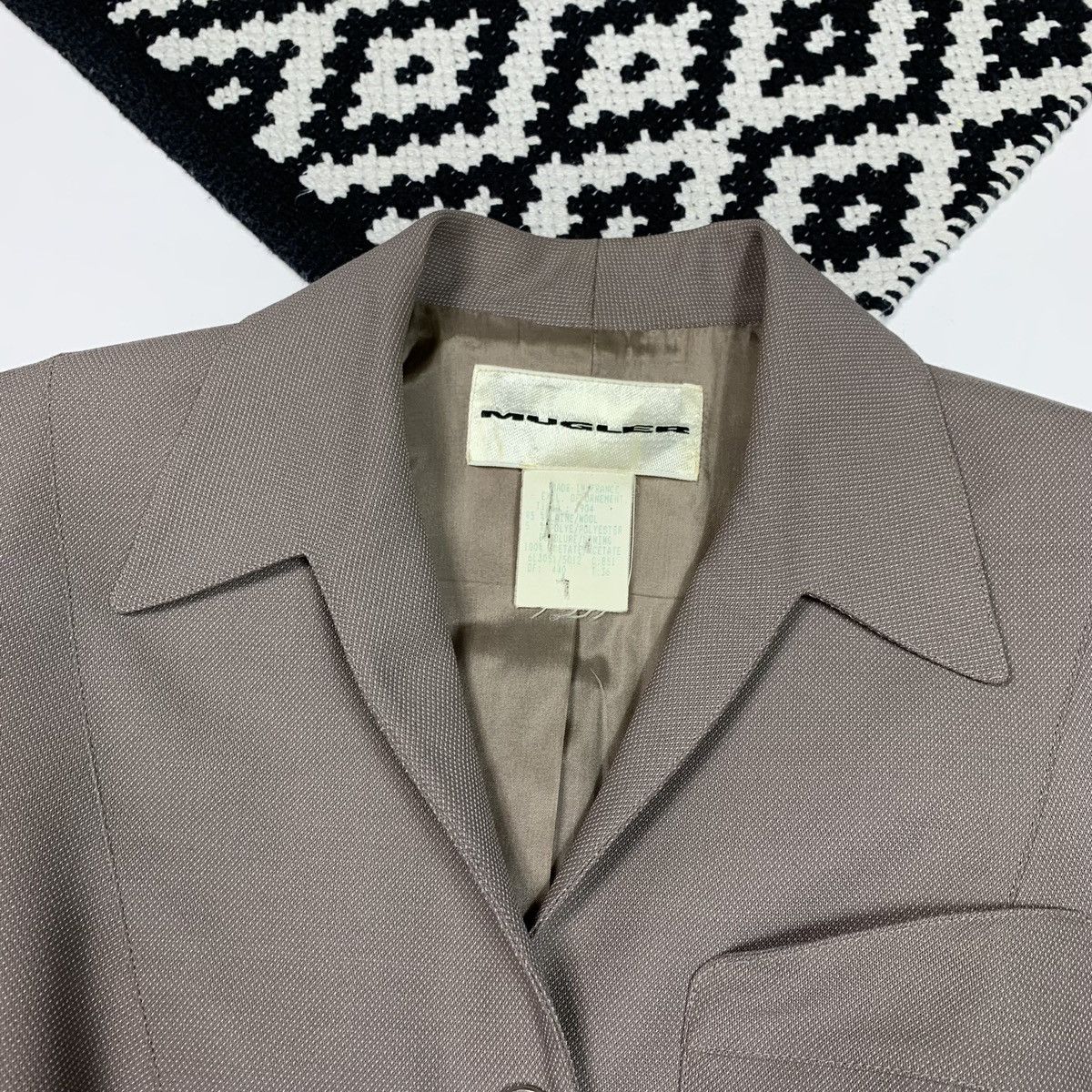 Mugler 90s Thierry Mugler Trouser Pant Suit With belt Beige Size 36 Size S / US 4 / IT 40 - 10 Thumbnail