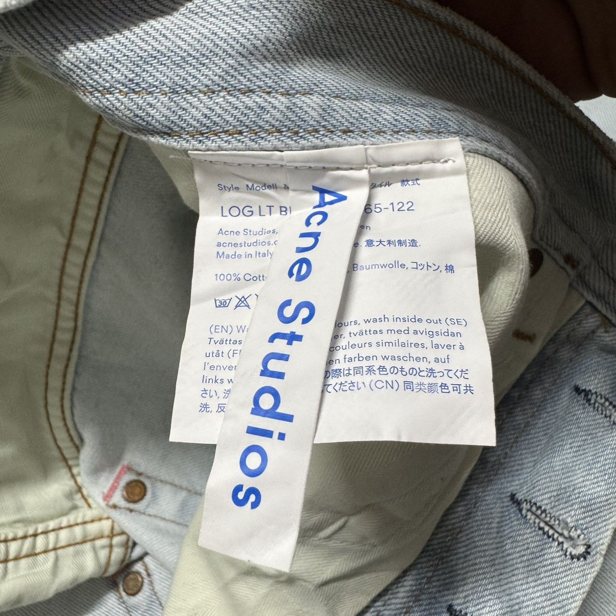 Acne Studios Acne Studios Log Lt Blue Denim Baggy Jeans Lightwash Size US 32 / EU 48 - 21 Thumbnail