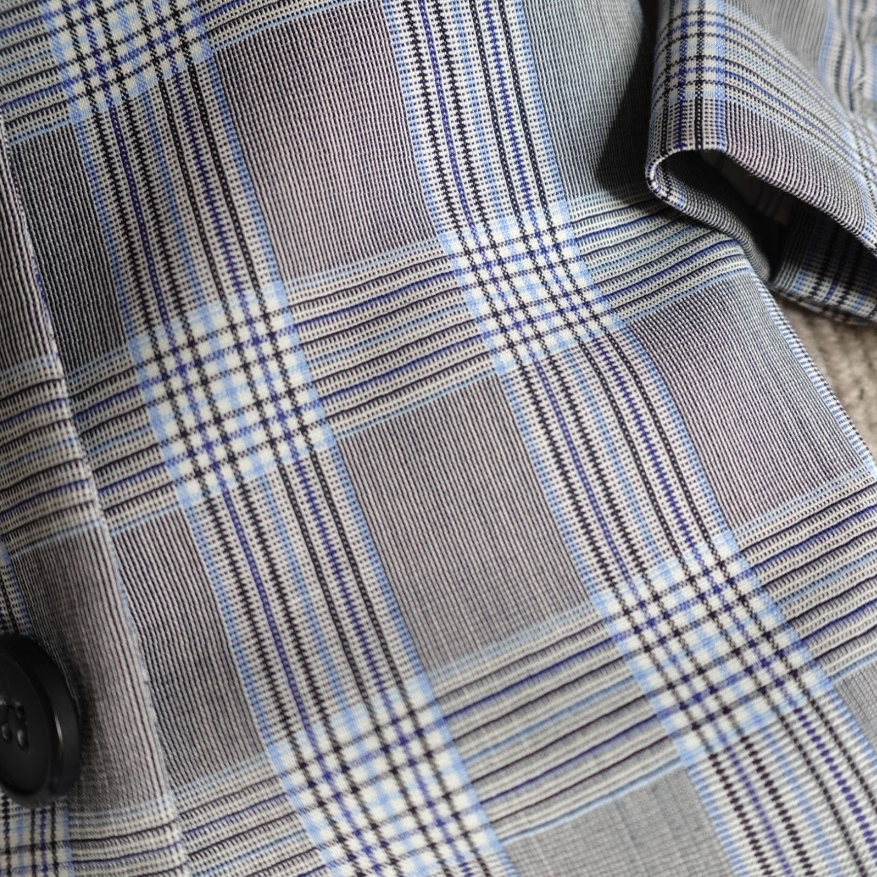 Theory Theory Blazer Women Gray Plaid Wool Long Sleeve Zip Button Casual Business 2 Regular Dry Clean No N/A Size XS / US 0-2 / IT 36-38 - 2 Thumbnail