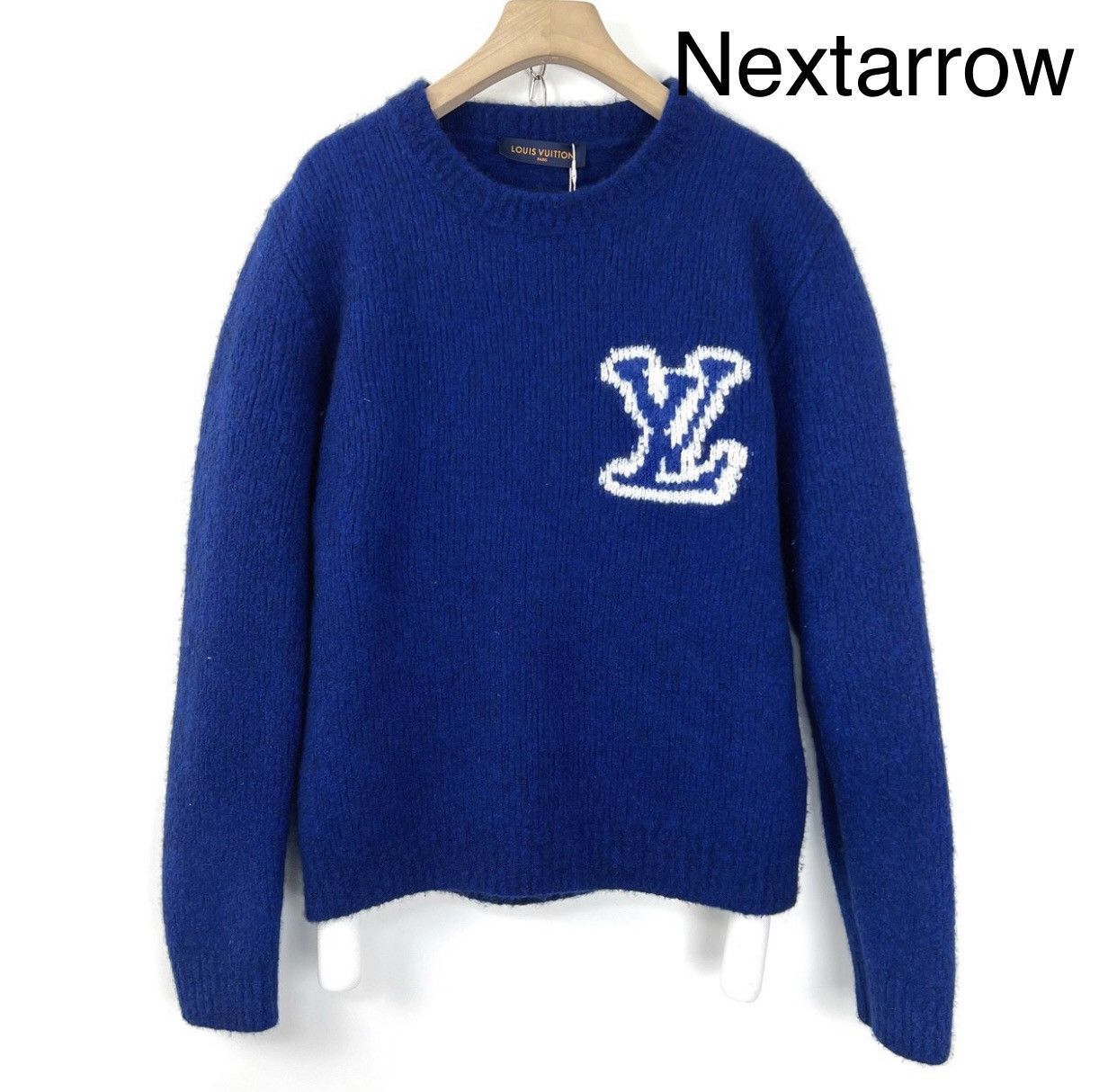 Louis Vuitton Louis Vuitton LV Blue Embroidered Logo Teddy Sweater2412- Size XXL / US 16-18 / IT 52-54 - 1 Thumbnail