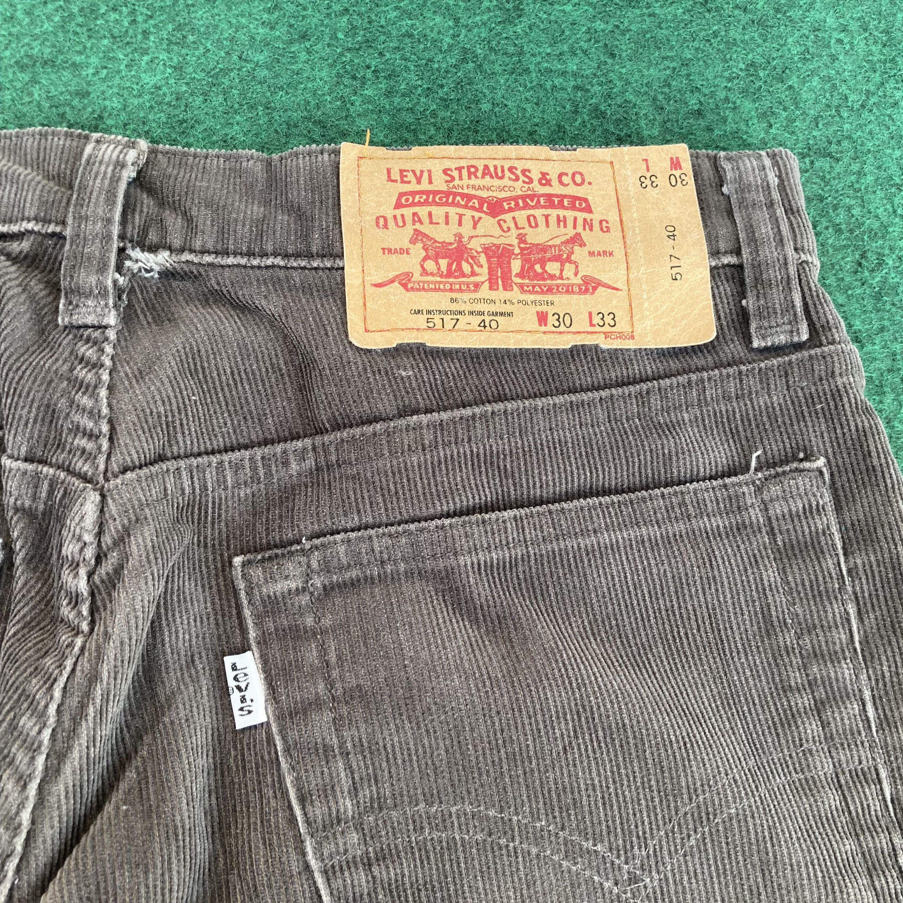 Levi's × Vintage Vtg Levis 517 Denim Corduroy Flare Bootcut Sz 29 Jeans Size US 29 - 9 Thumbnail