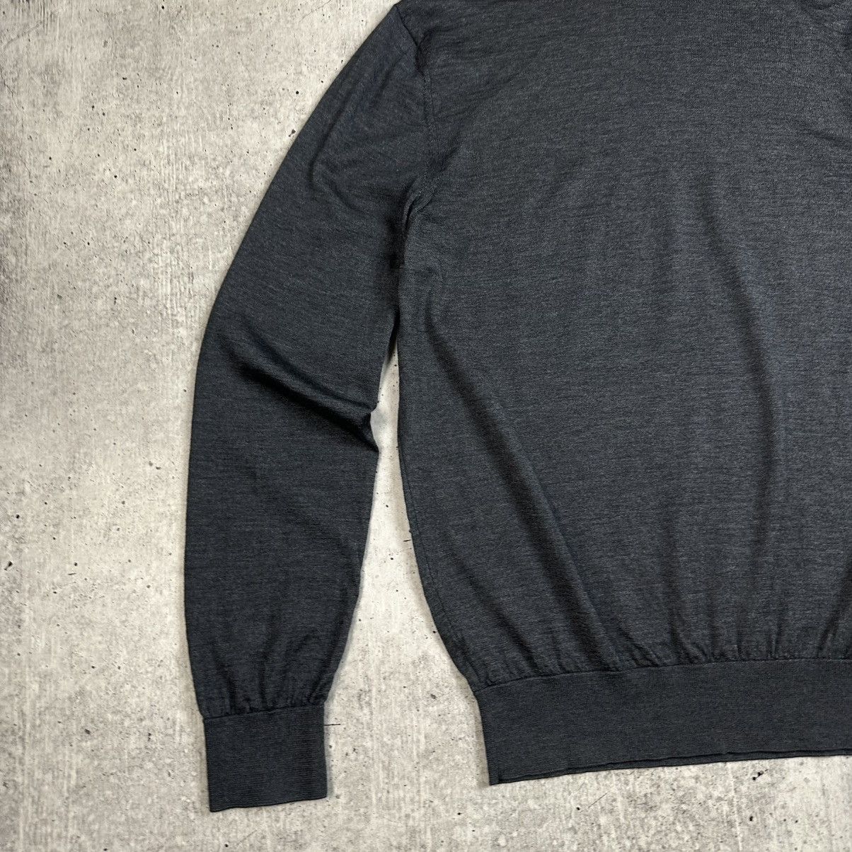 Ermenegildo Zegna Ermenegildo Zegna Polo Neck Jumper Sweater Cashmere Silk Size US L / EU 52-54 / 3 - 2 Thumbnail