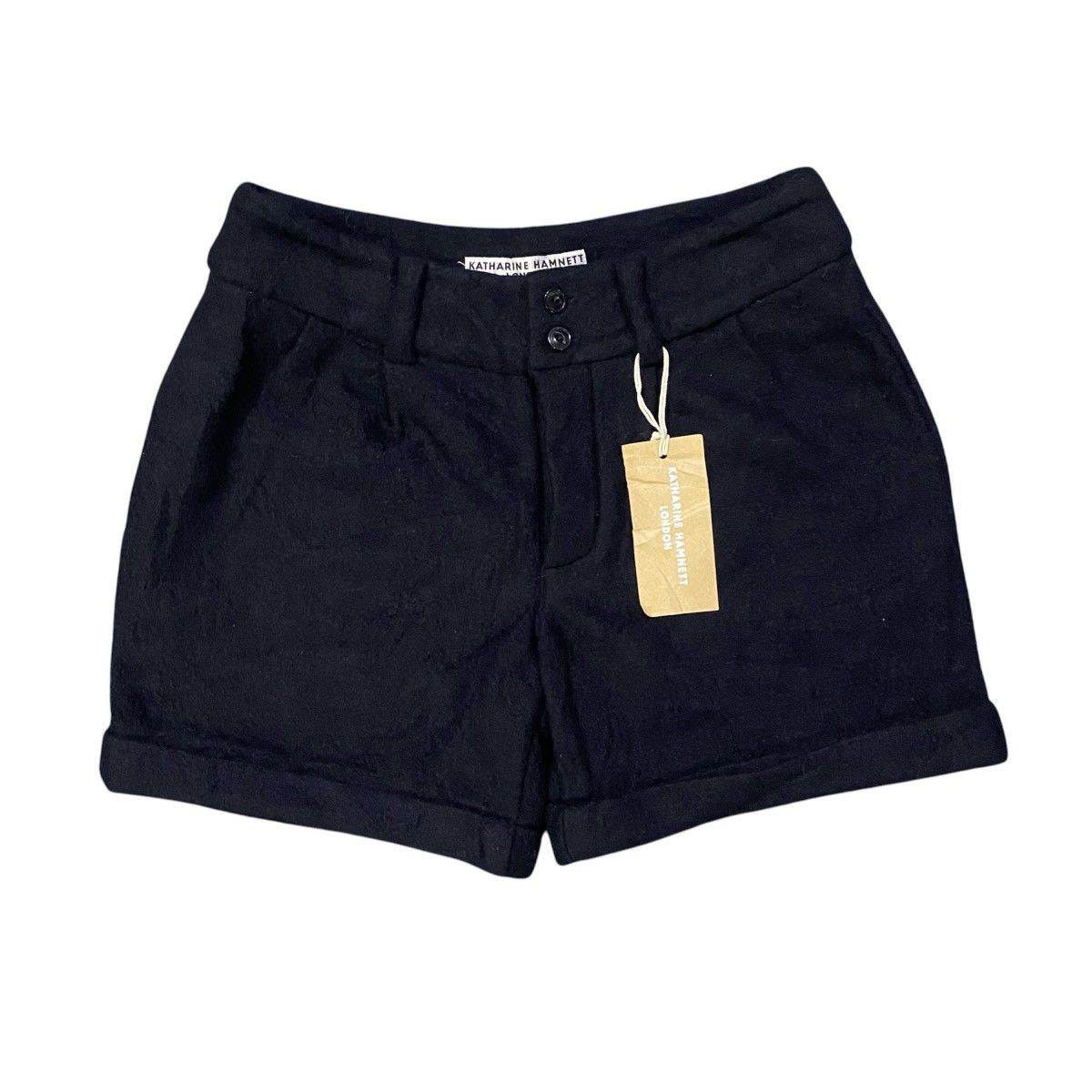 Designer × Japanese Brand × Katharine Hamnett London Katherine Hamnett London Black Mini Skirt NWT Size 30" / US 8 / IT 44 - 2 Thumbnail
