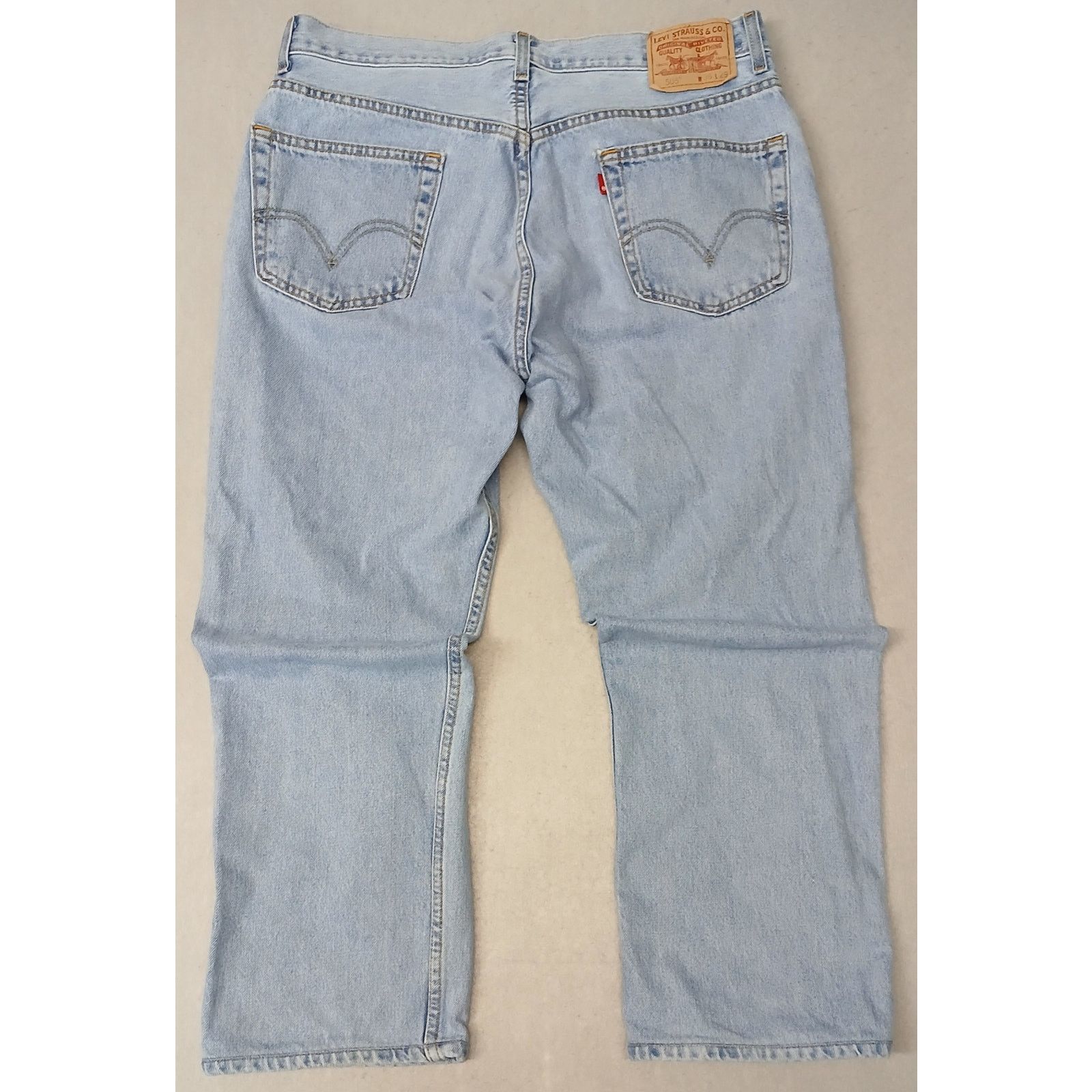 Levi's Levis 505 (36x29) Vintage Regular Fit Light Denim Jeans Size US 36 / EU 52 - 7 Thumbnail