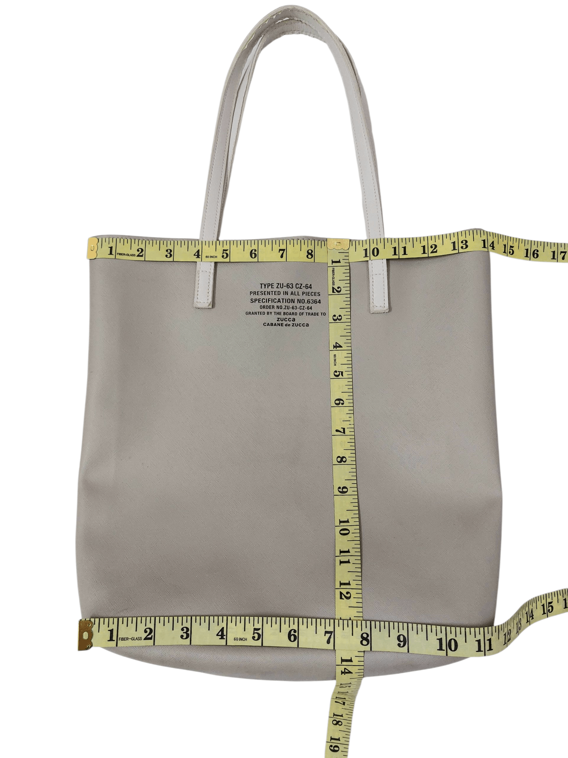 CABANE de ZUCCa Cabane De Zucca Classic Structured Faux-Leather Tote Bag Size ONE SIZE - 9 Thumbnail