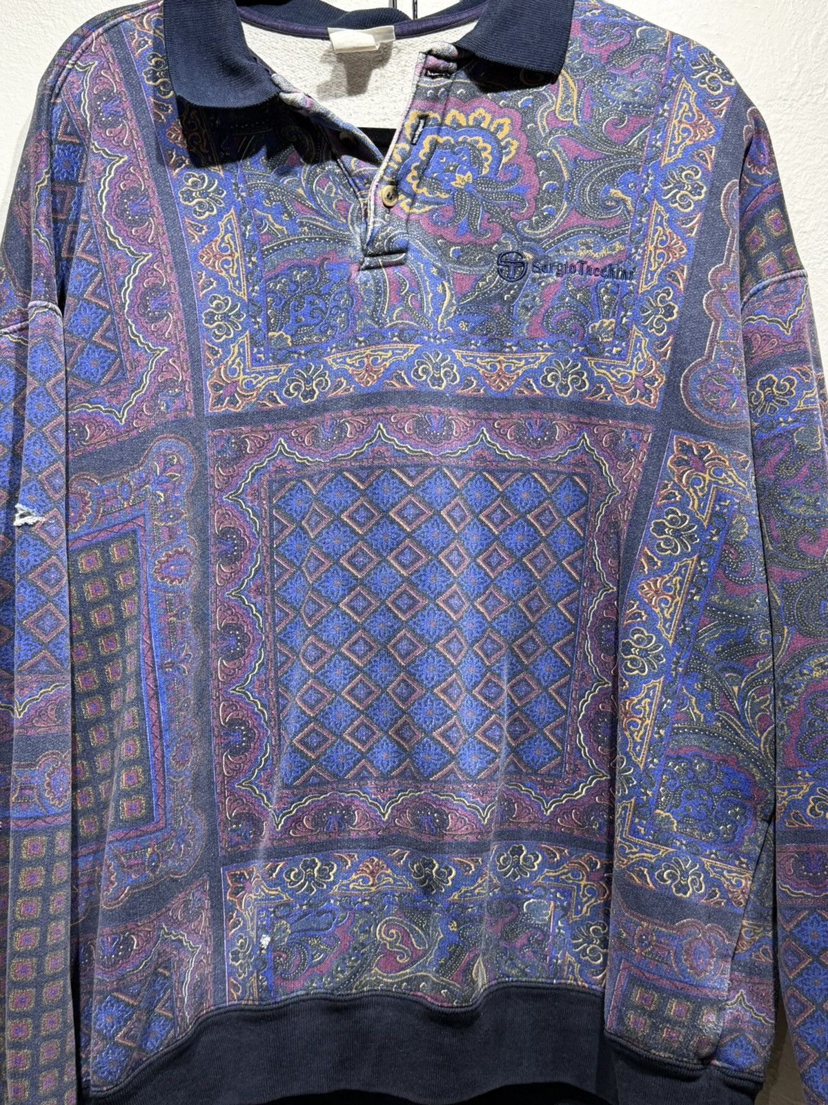 Sergio Tacchini Vintage Sergio Tacchini Bandana Longsleeve shirt Size US XL / EU 56 / 4 - 5 Thumbnail