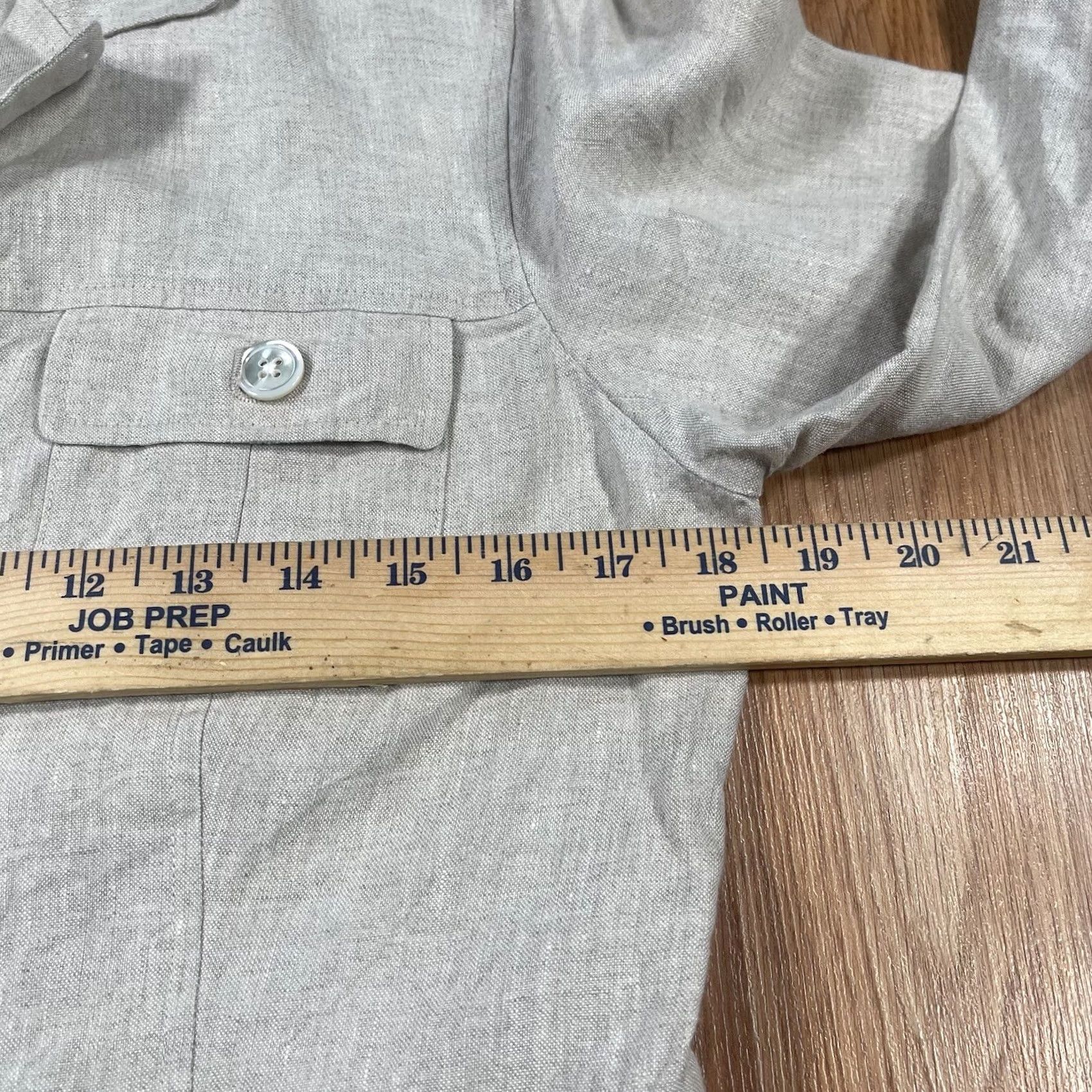 Vintage Lands’ End Blazer Woman’s 6 Beige 100% Linen Coat Jacket Full Front Button Shirt Womens Blazer Beige Linen 6 New title Size M / US 6-8 / IT 42-44 - 6 Thumbnail