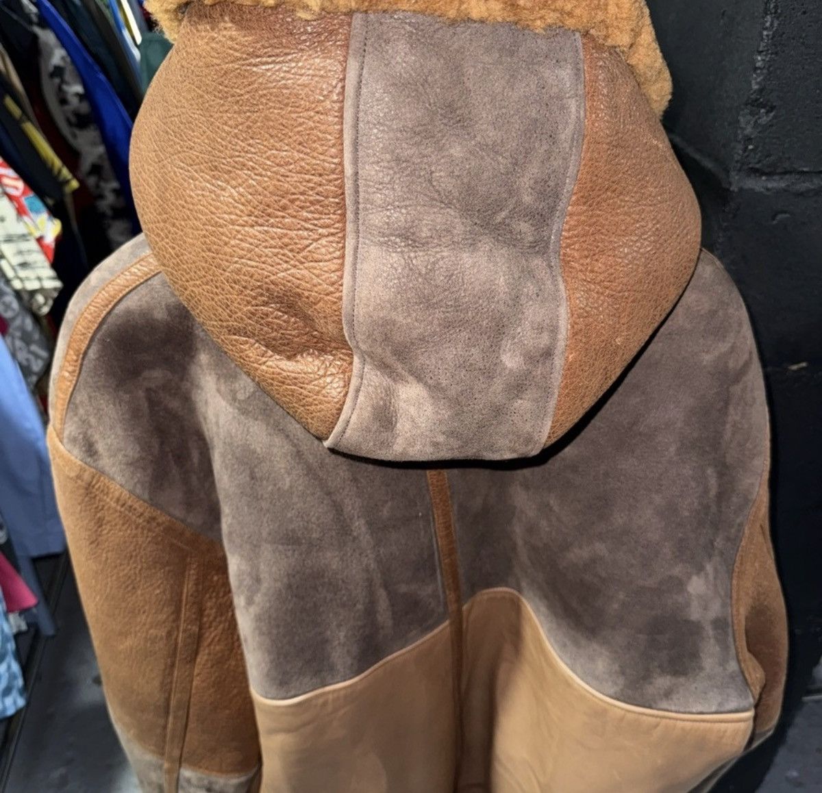 Aime Leon Dore Aimé Leon Dore Hooded Shearling Jacket Brown Chestnut 2XL Size US XXL / EU 58 / 5 - 10 Thumbnail