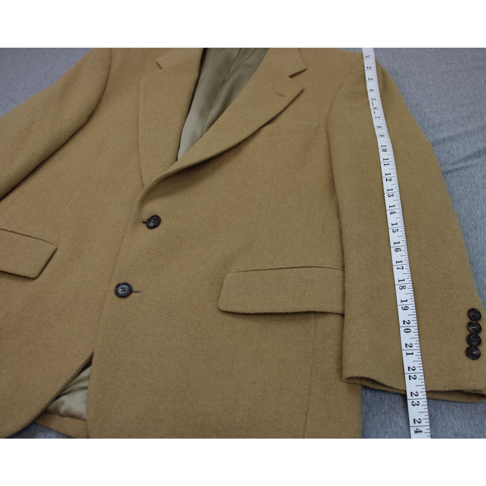 Jos. A. Bank Jos A Bank Blazer Mens 42S Beige Camel Hair Long Sleeve Size 42S - 10 Thumbnail