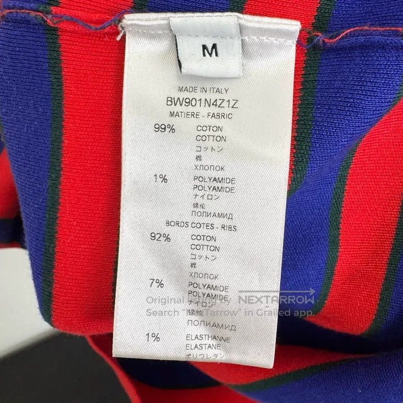 Givenchy Givenchy Striped Letter Logo Knit Short Sleeve Size US M / EU 48-50 / 2 - 5 Thumbnail