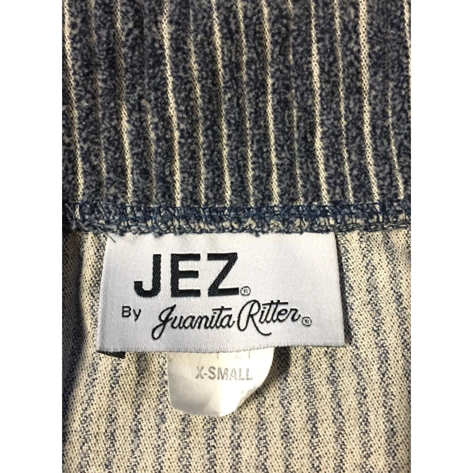 Vintage Vtg 80s JEZ By Juanita Ritter Ribbed Jacket S M USA Sailing Sport Bomber Jacket Women Blue 80s 90s Navy Rock Punk Nautical Designer Size S / US 4 / IT 40 - 5 Thumbnail