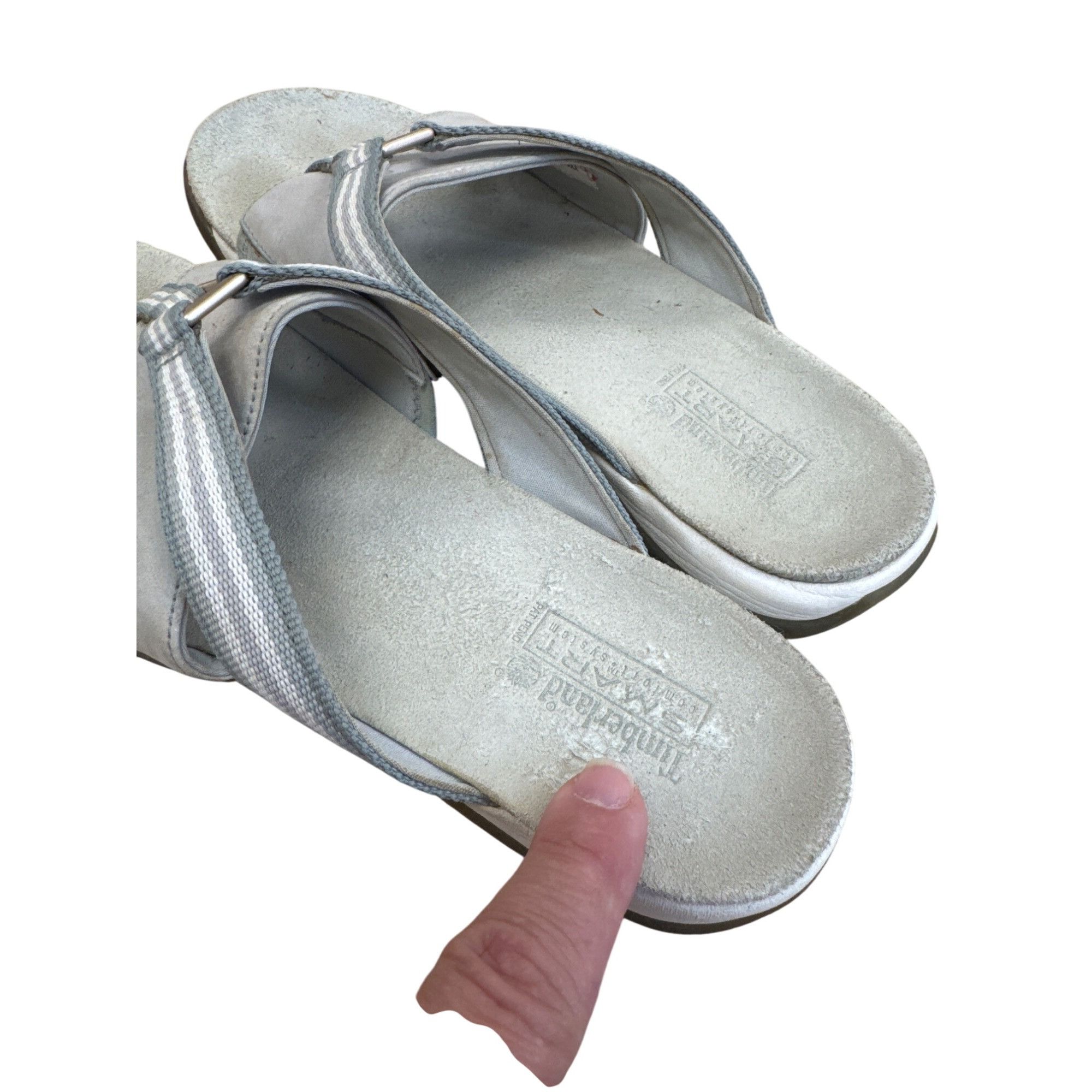 Timberland Timberland Womens Smart Comfort Gray Slip-On Sandals Size 8M Size US 8 / IT 38 - 9 Thumbnail